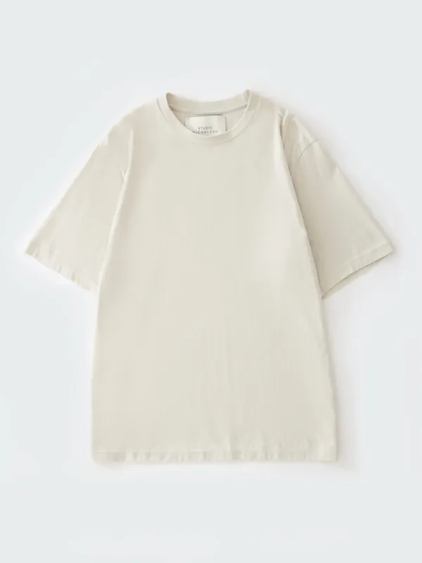 Bric T-Shirt in Dove made by Studio Nicholson
