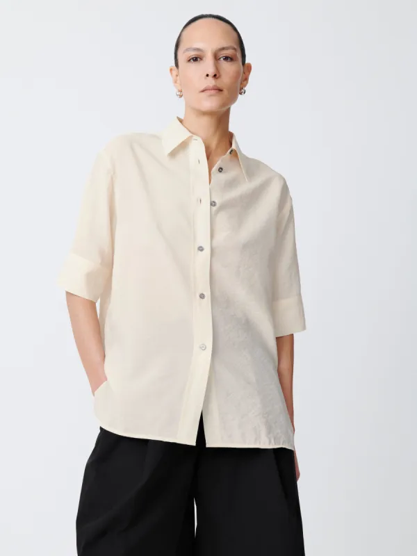 Jonzen Shirt in Parchment sold by Studio Nicholson