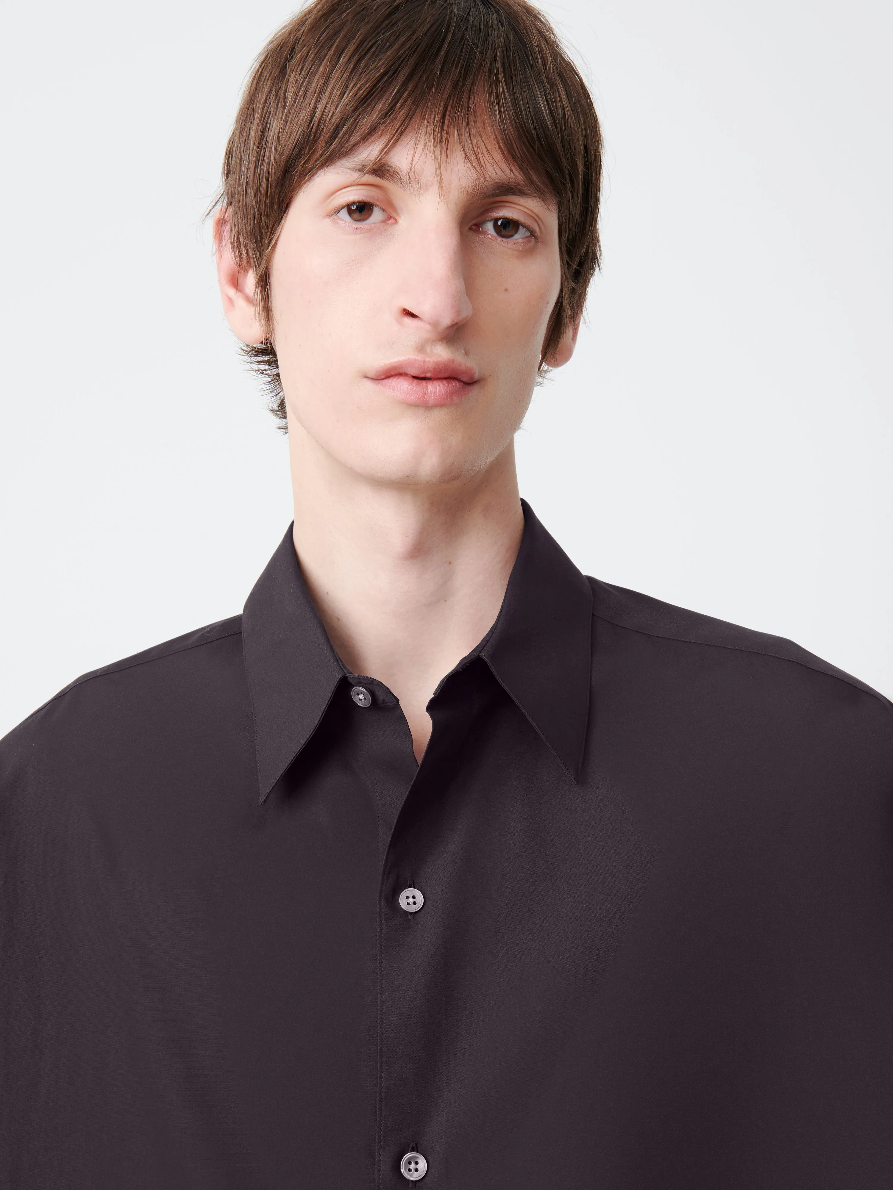 Sorono Shirt in Black Grape sold by Studio Nicholson product image thumbnail 4