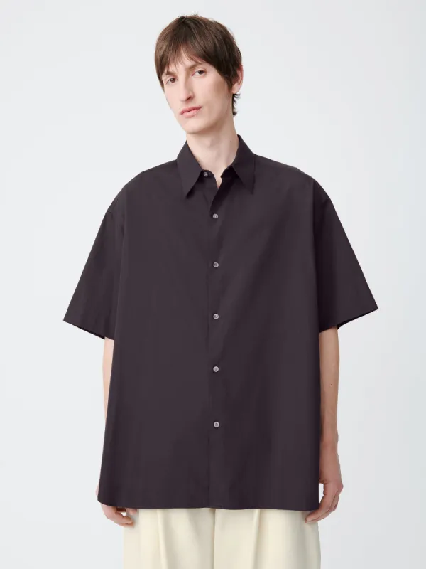 Sorono Shirt in Black Grape sold by Studio Nicholson