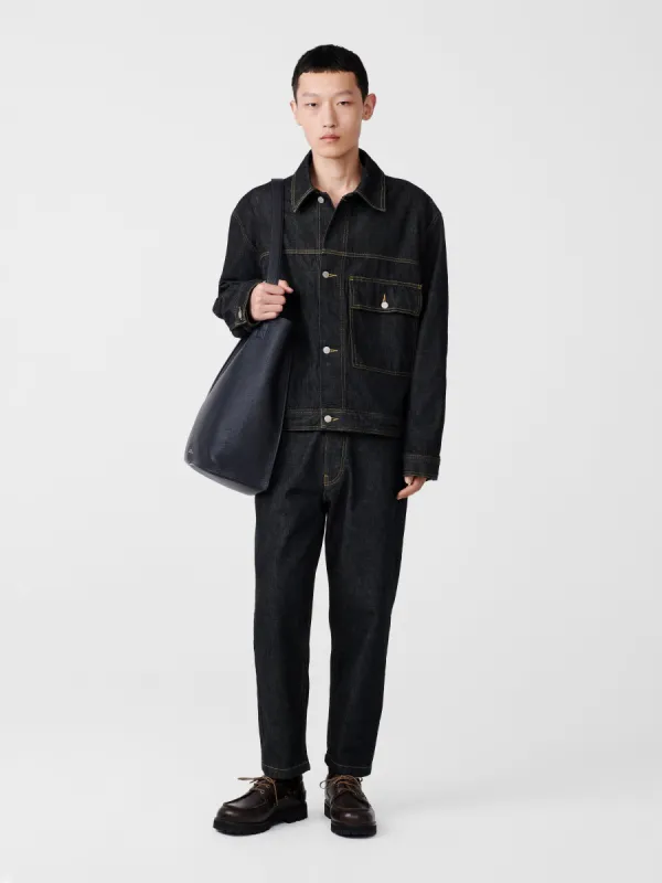 Tannaro Italian Denim Pant in Black sold by Studio Nicholson