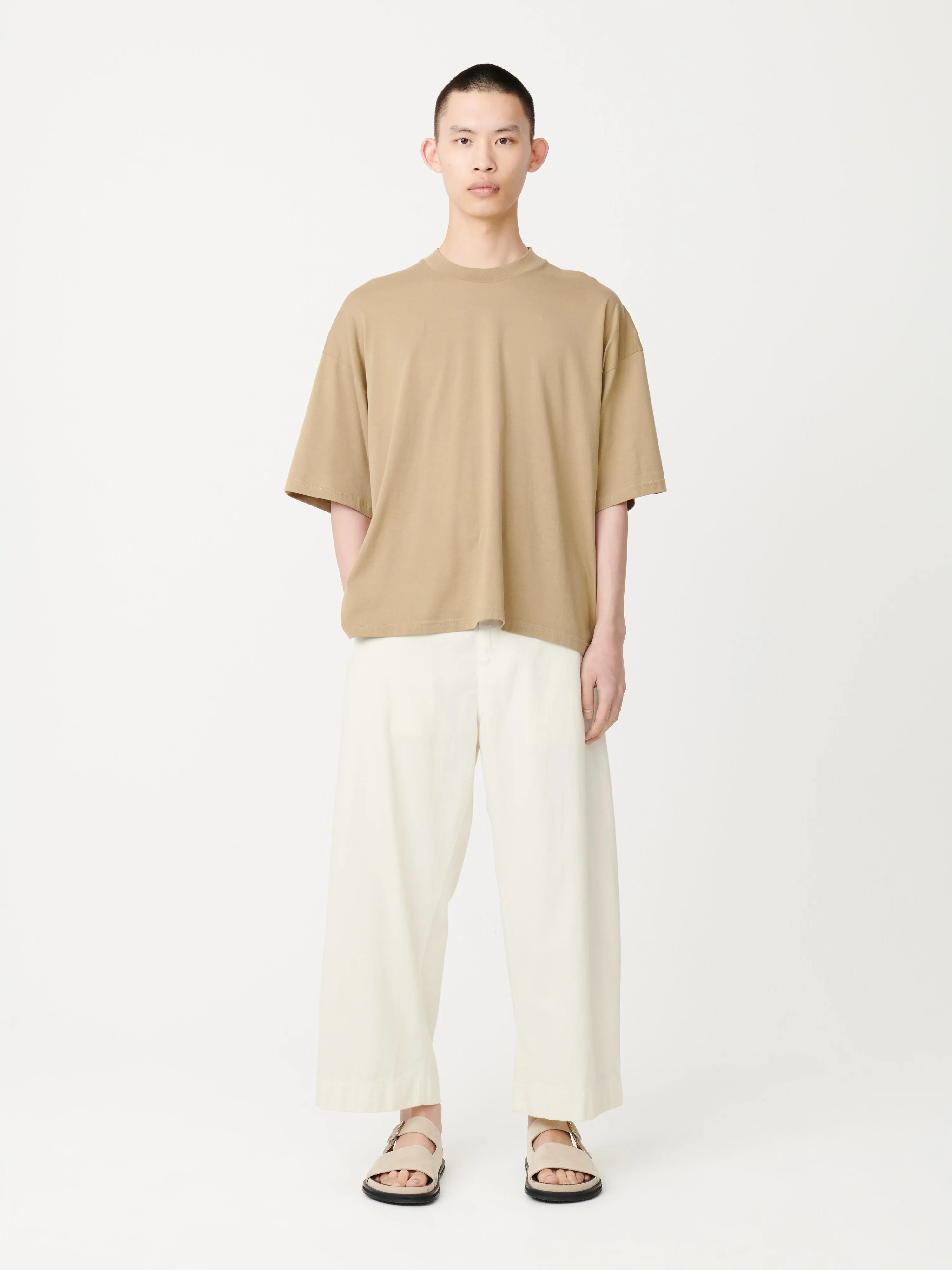 Bosun Denim Pant in Parchment sold by Studio Nicholson