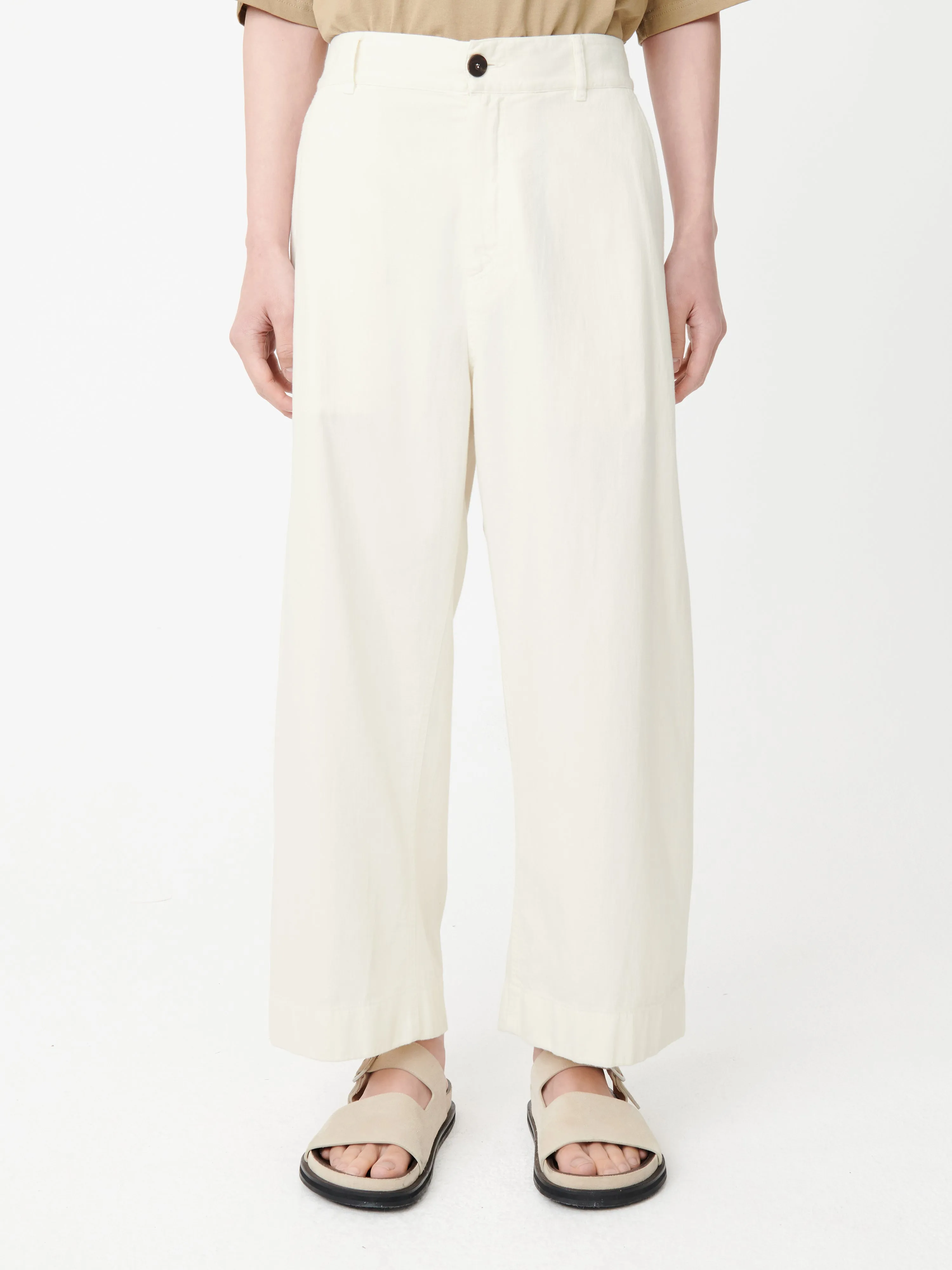 Bosun Denim Pant in Parchment sold by Studio Nicholson product image thumbnail 4