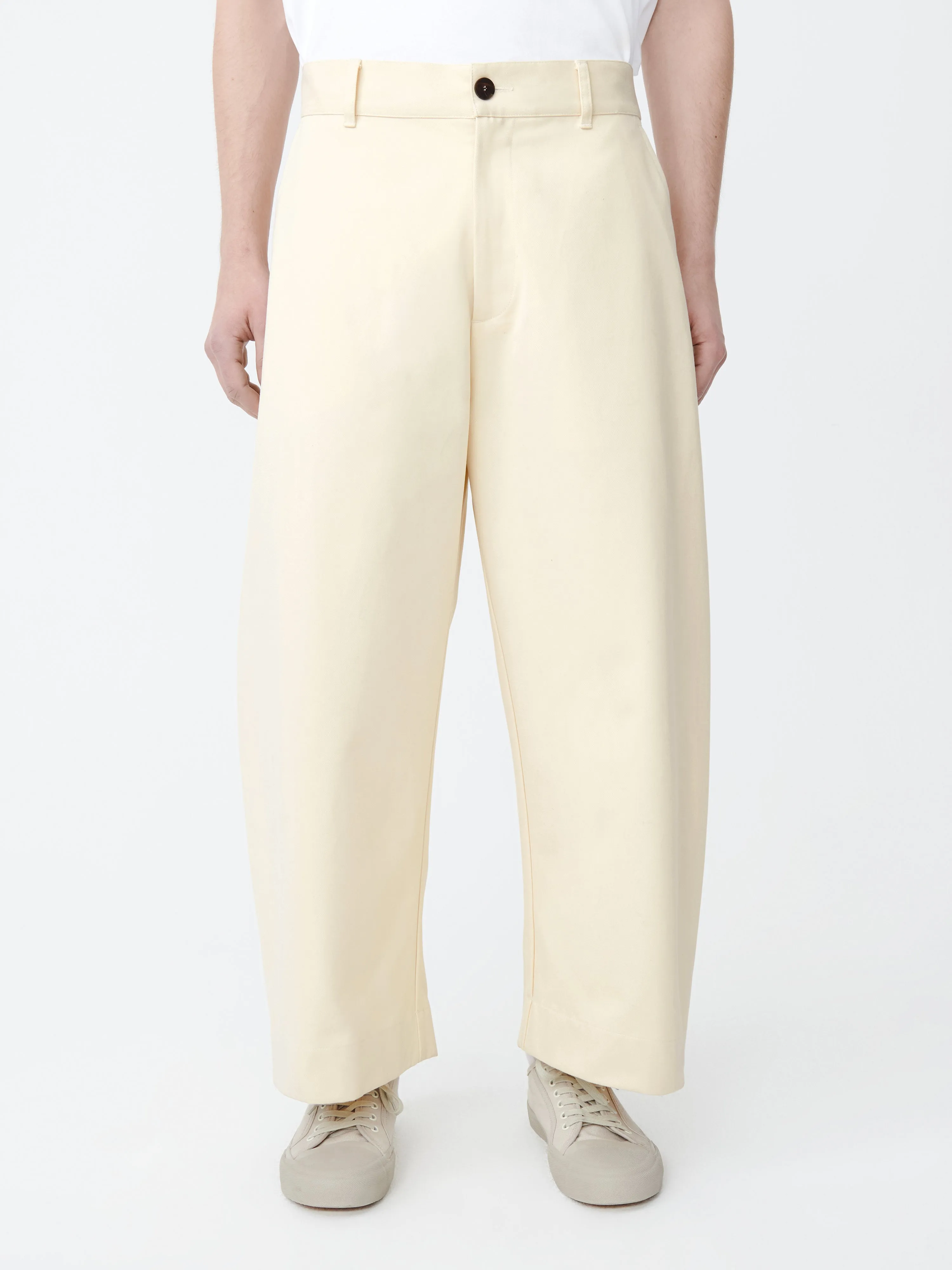 Bosun Pant in Cream sold by Studio Nicholson product image thumbnail 4