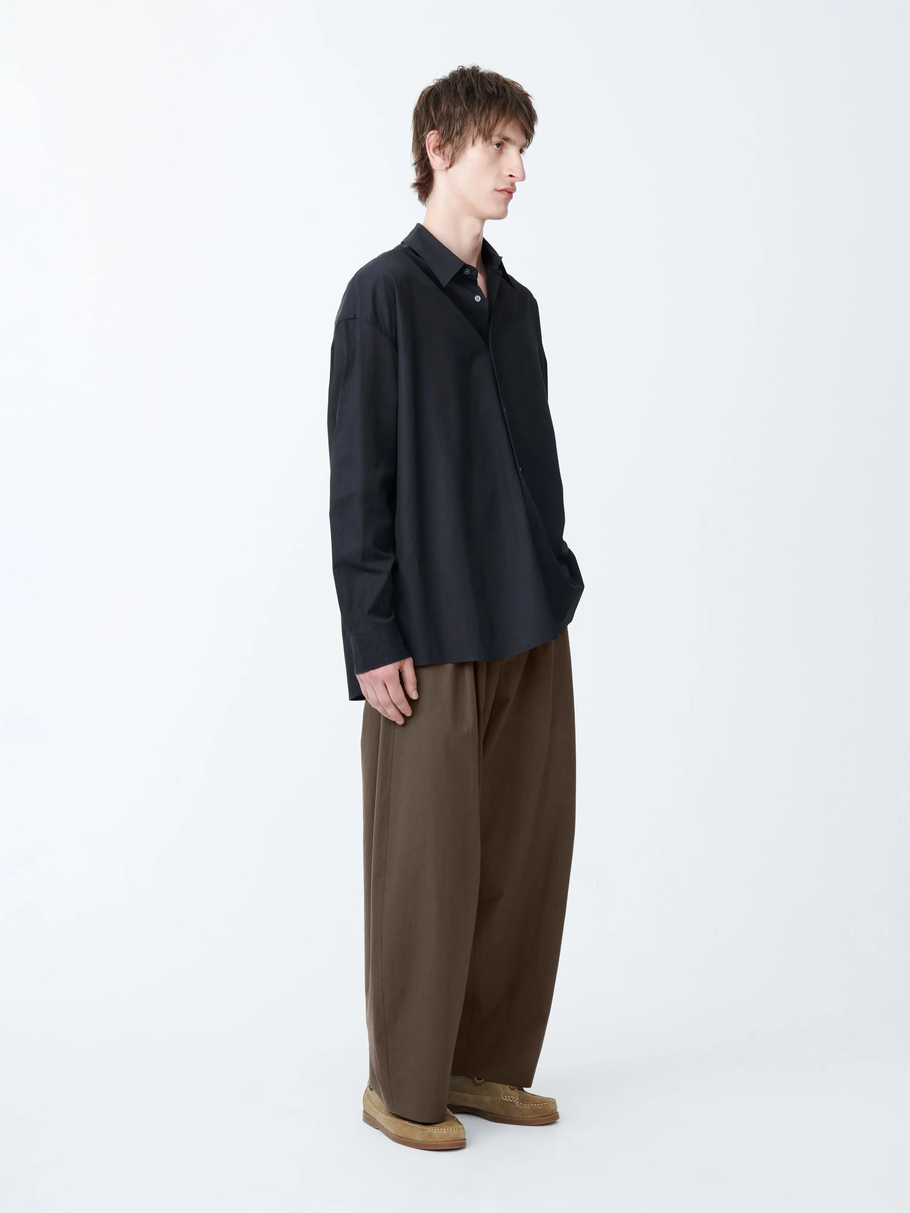 Cloud Shirt in Darkest Navy sold by Studio Nicholson product image thumbnail 3