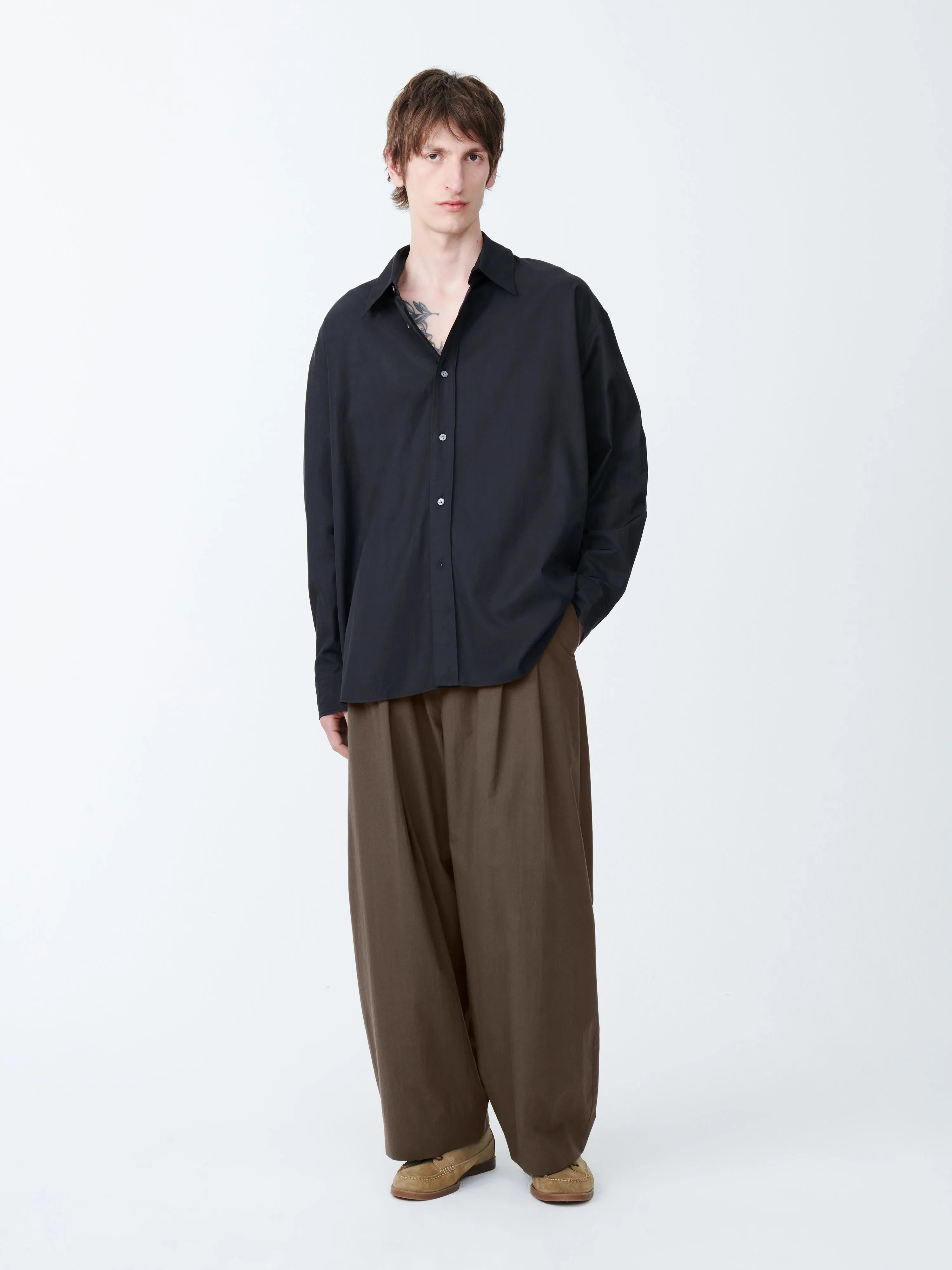 Cloud Shirt in Darkest Navy sold by Studio Nicholson product image thumbnail 2