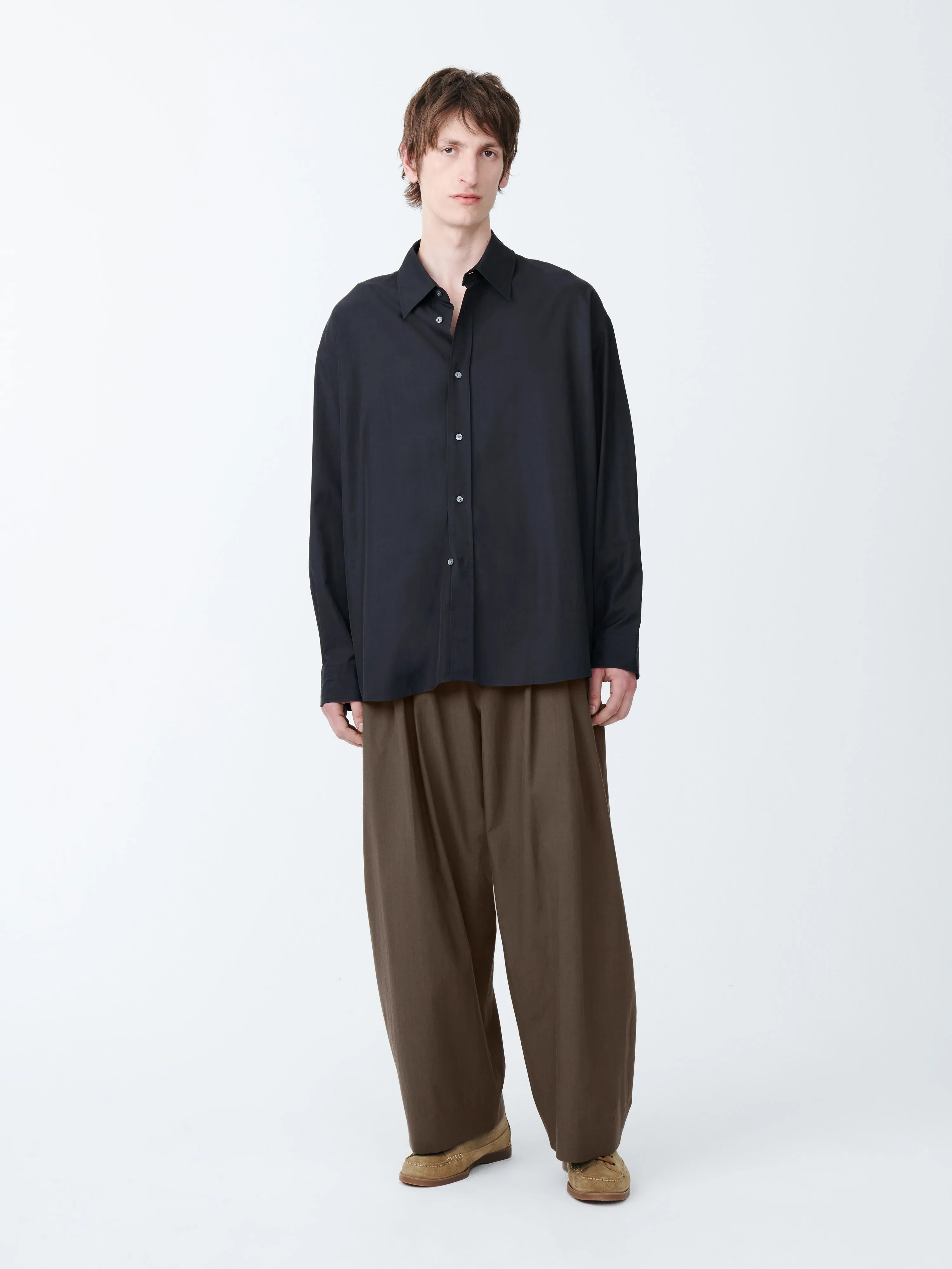 Cloud Shirt in Darkest Navy sold by Studio Nicholson