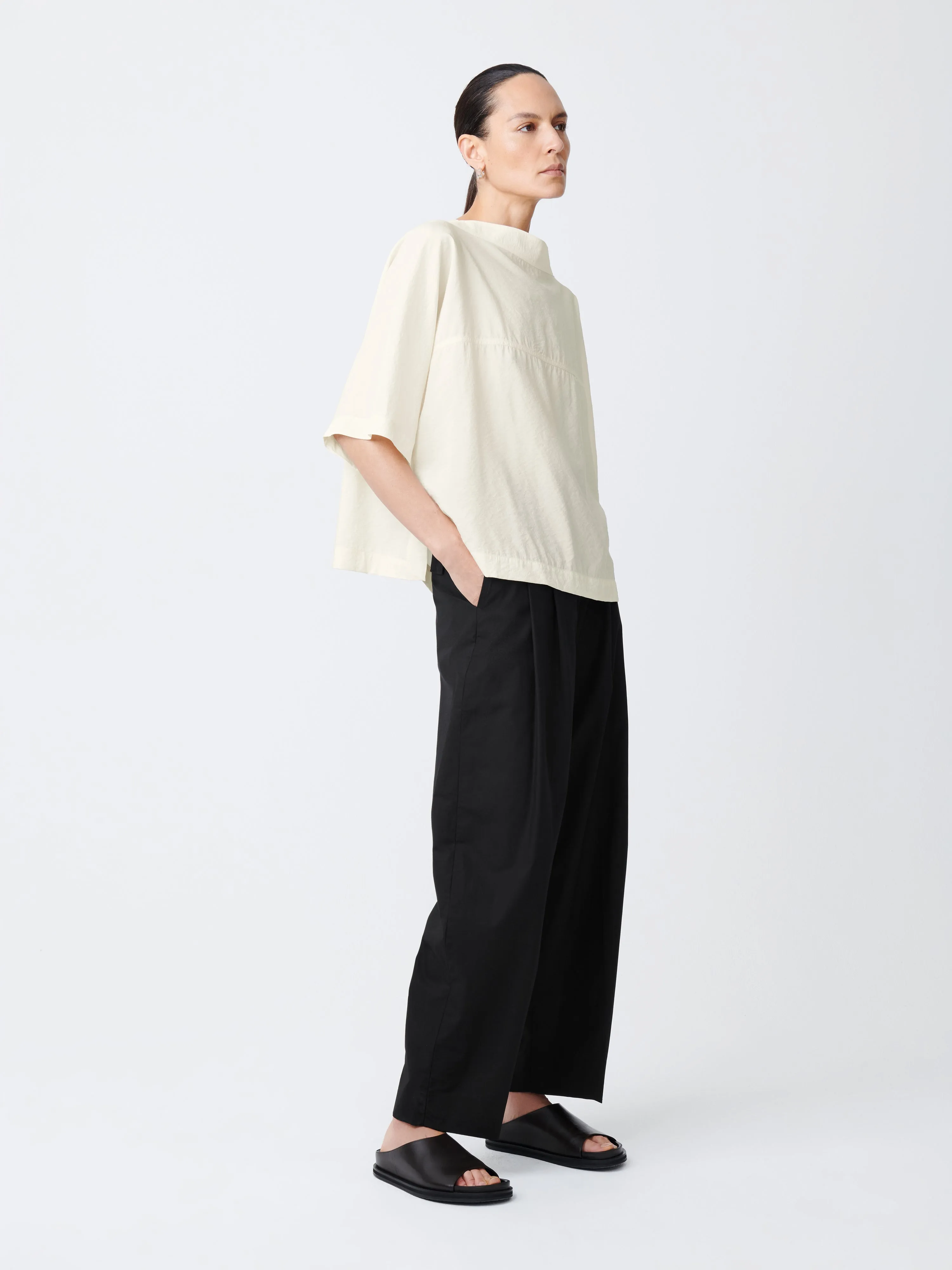 Hesse Top in Parchment sold by Studio Nicholson product image thumbnail 3