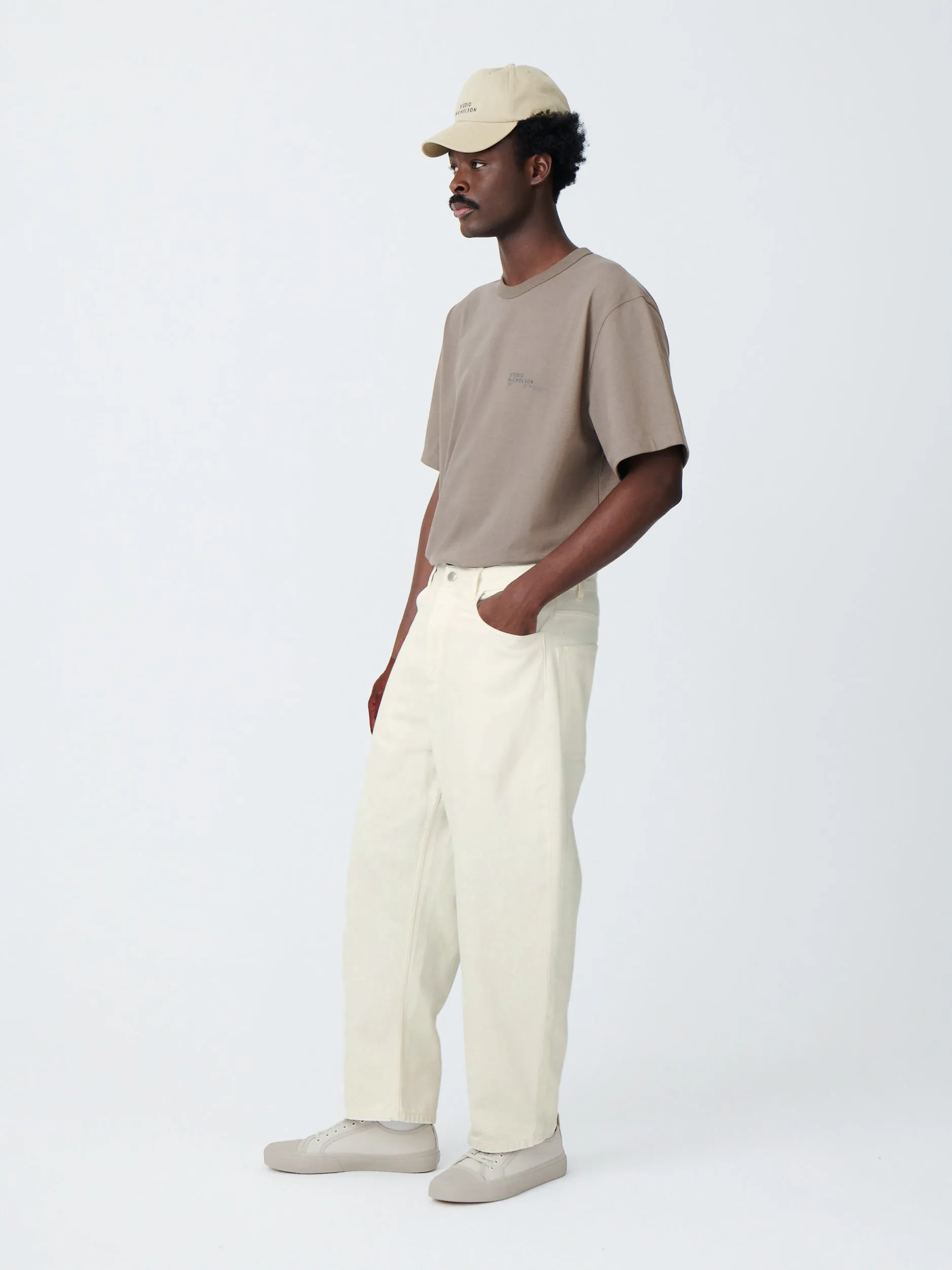 Land Denim Pant in Parchment sold by Studio Nicholson product image thumbnail 2