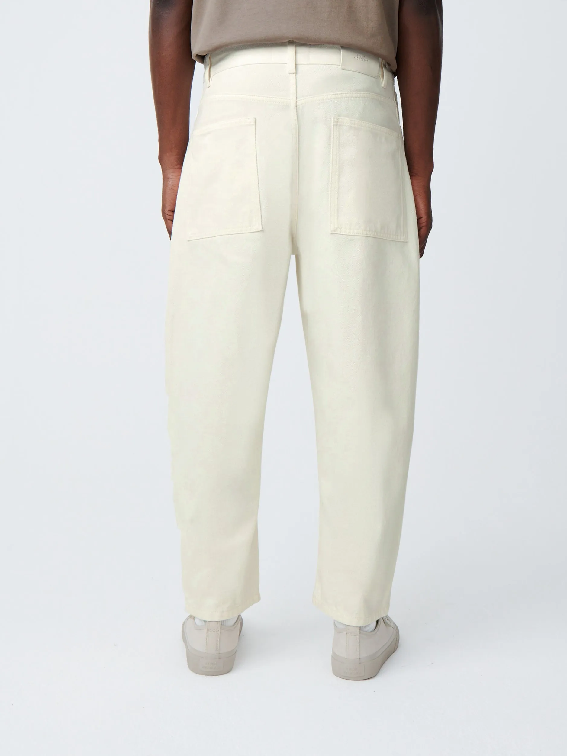 Land Denim Pant in Parchment sold by Studio Nicholson product image thumbnail 4