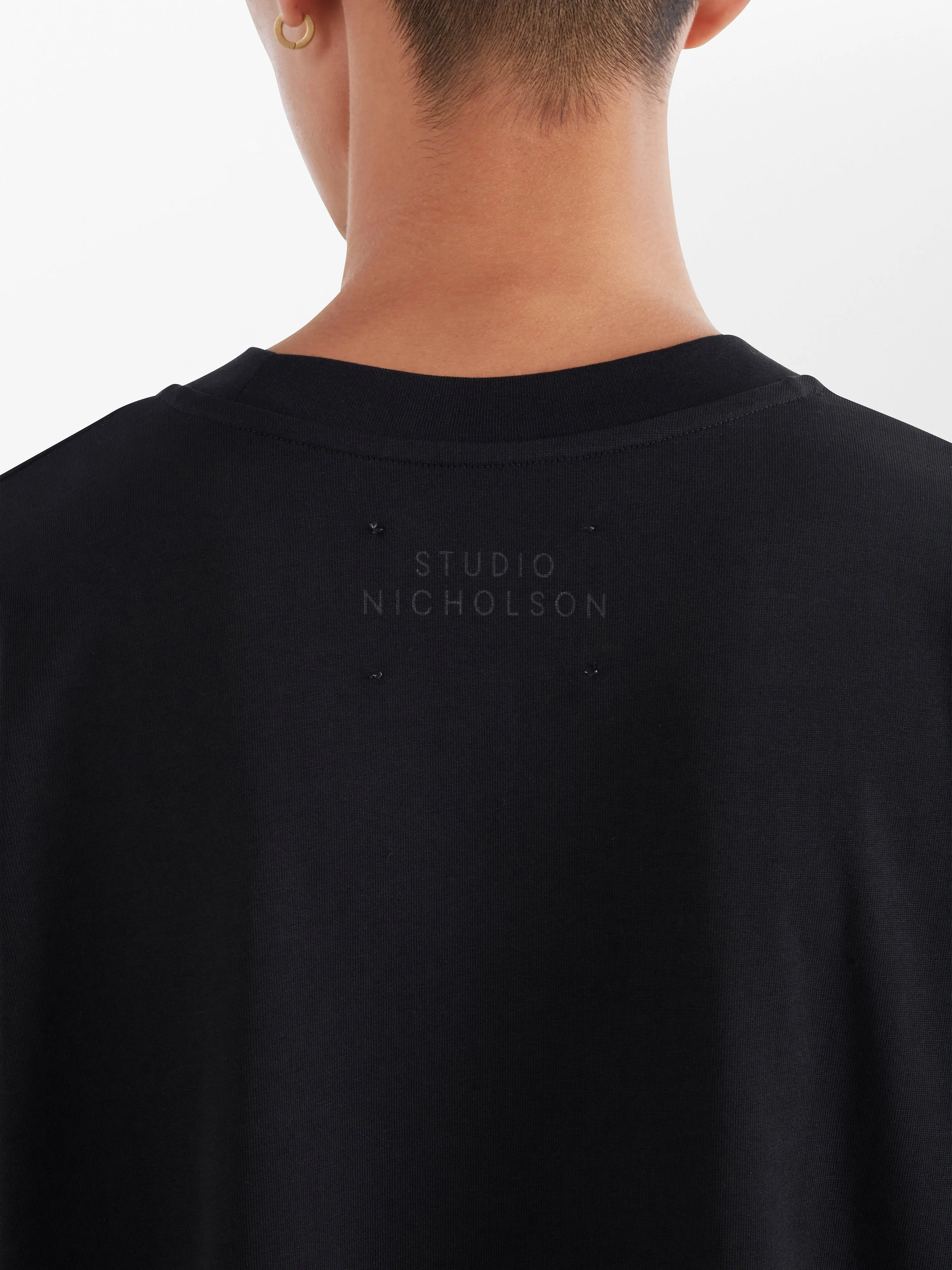 Lay T-Shirt in Black sold by Studio Nicholson product image thumbnail 5