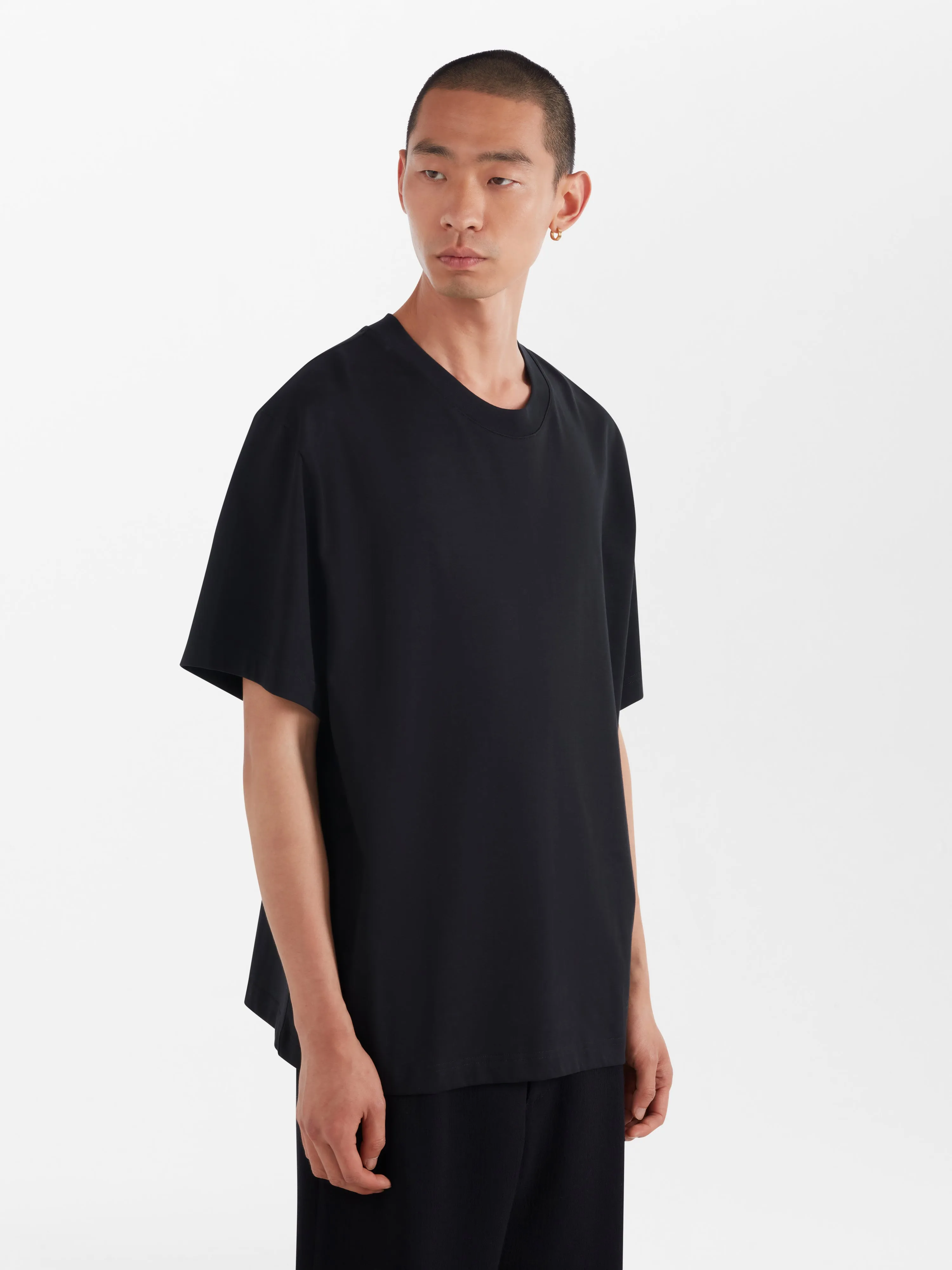 Lay T-Shirt in Black sold by Studio Nicholson product image thumbnail 4