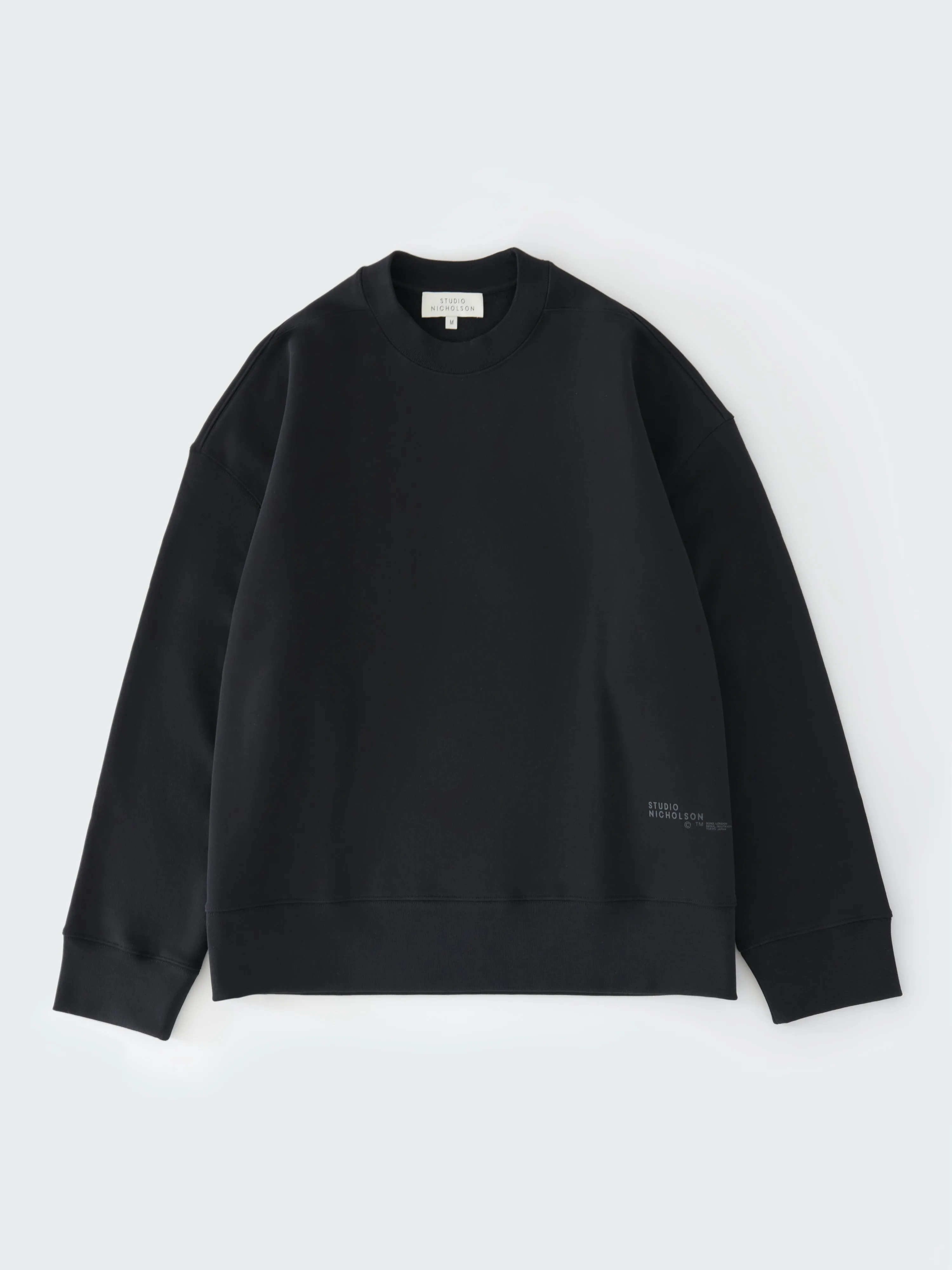 Studio Nicholson Trowse Logo Jersey in Darkest Navy | Parallel