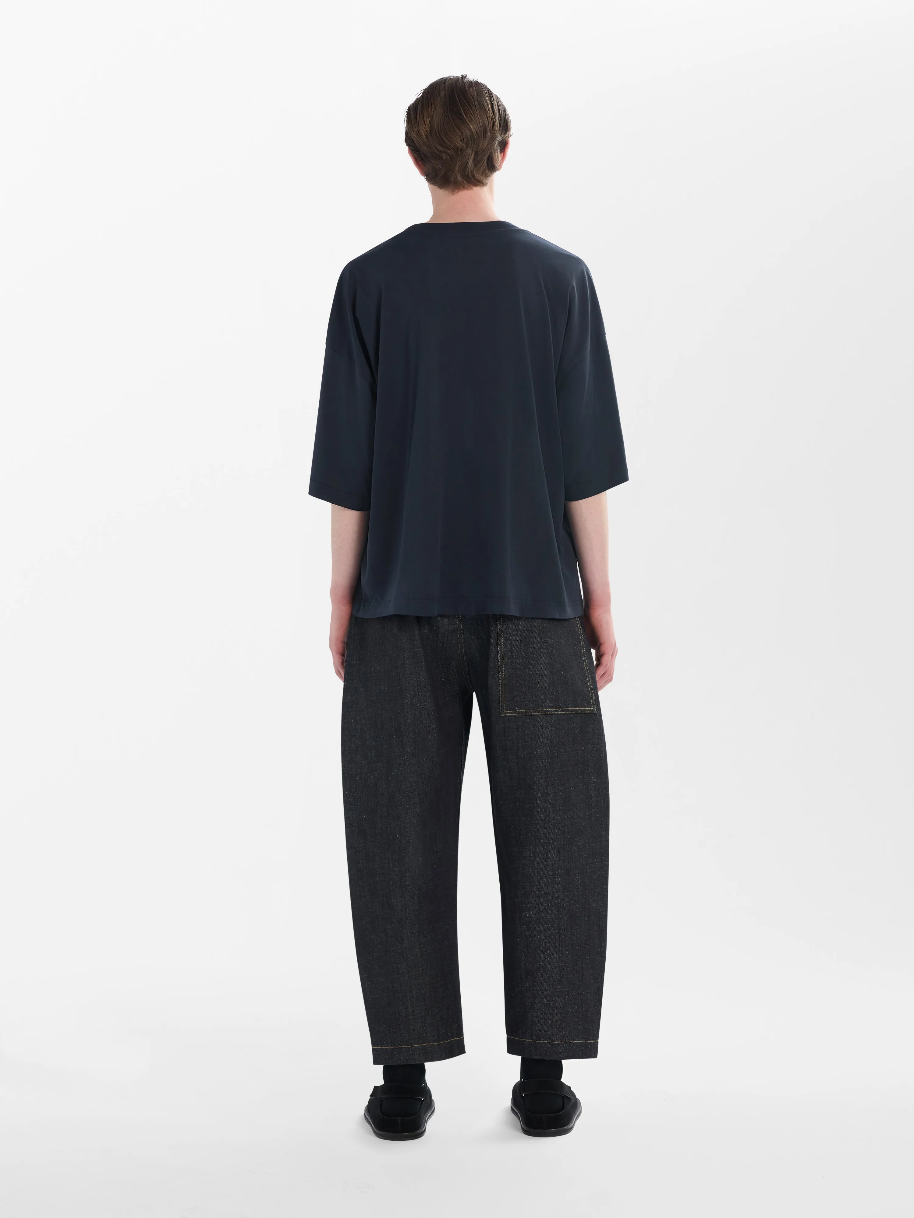 Piu T-Shirt in Darkest Navy sold by Studio Nicholson product image thumbnail 3