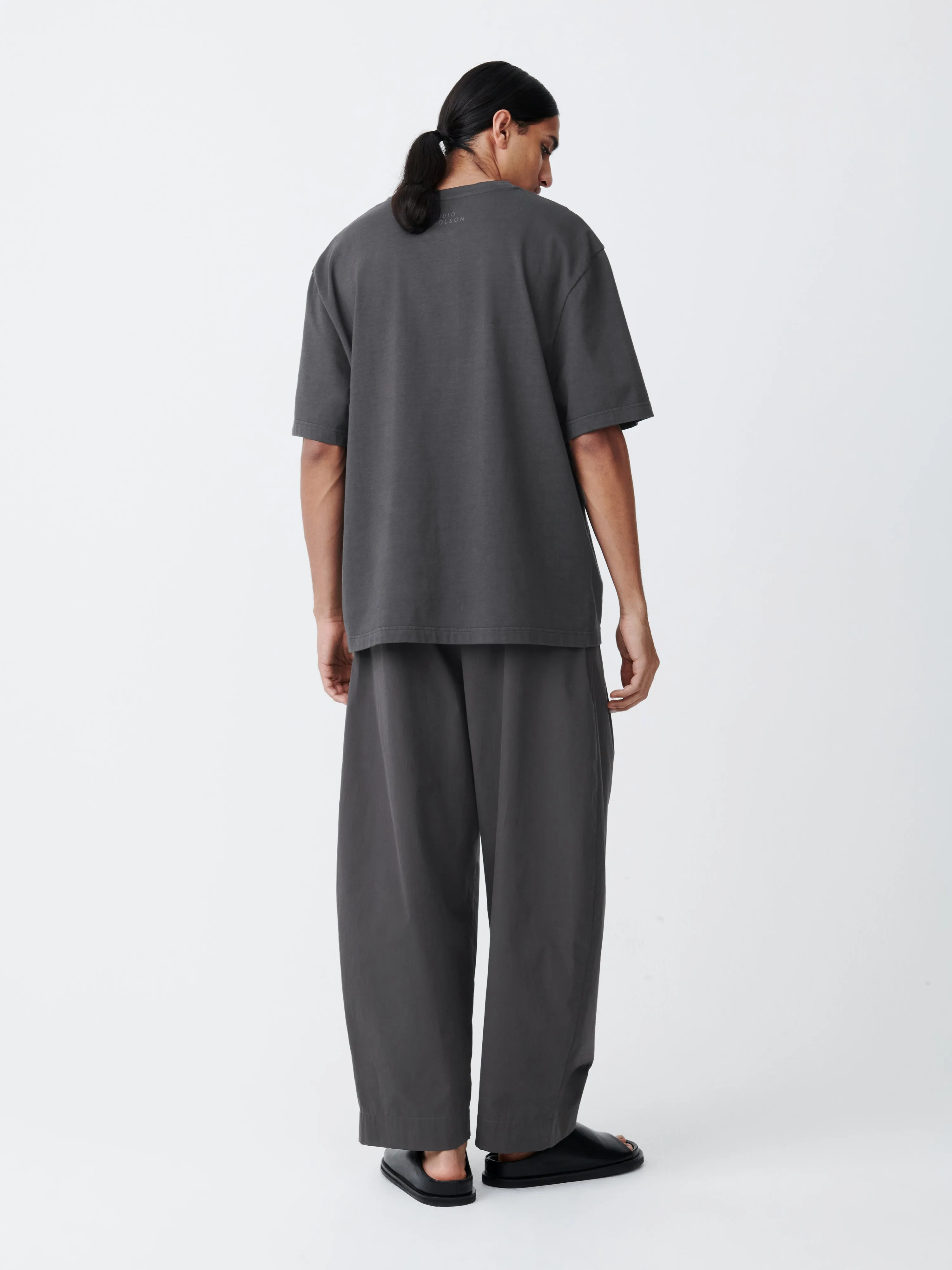 Lay T-Shirt in Asphalt sold by Studio Nicholson product image thumbnail 3