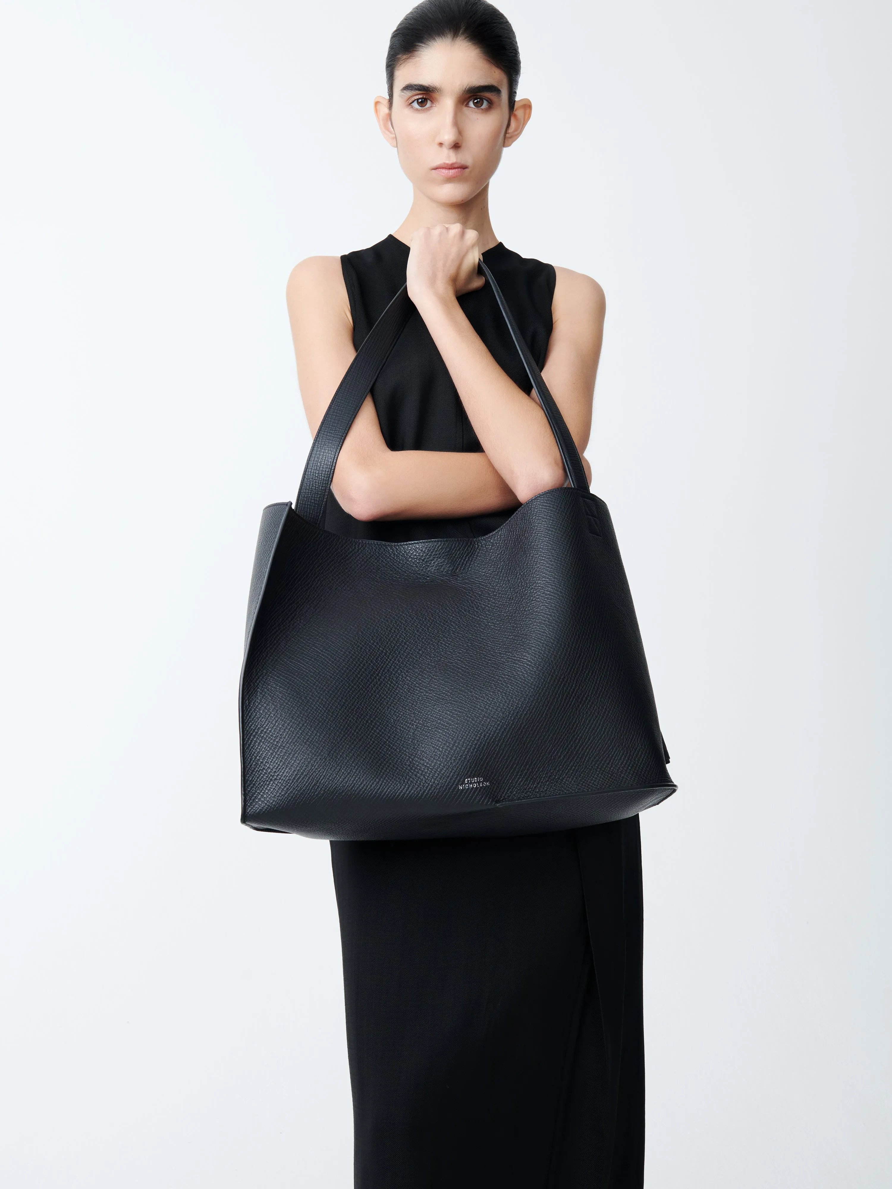 Doublet Leather Bag in Black sold by Studio Nicholson