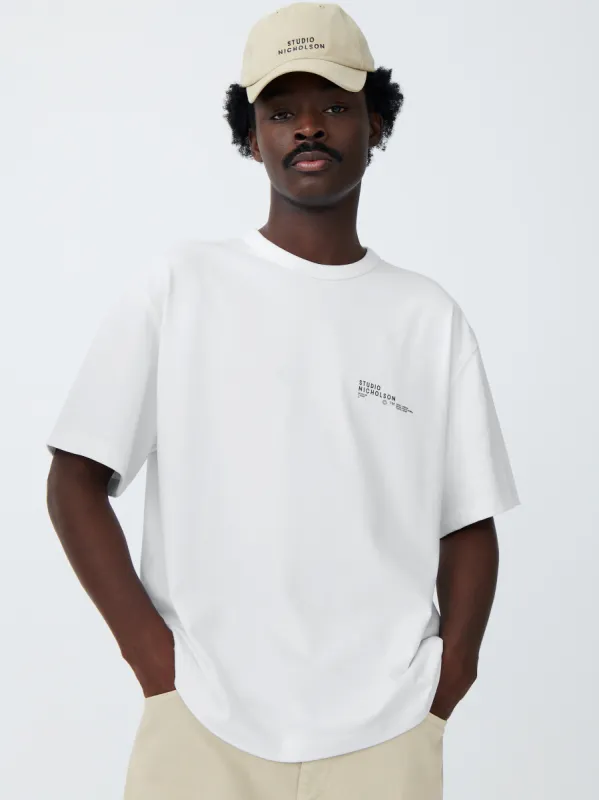 Module T-Shirt in White sold by Studio Nicholson