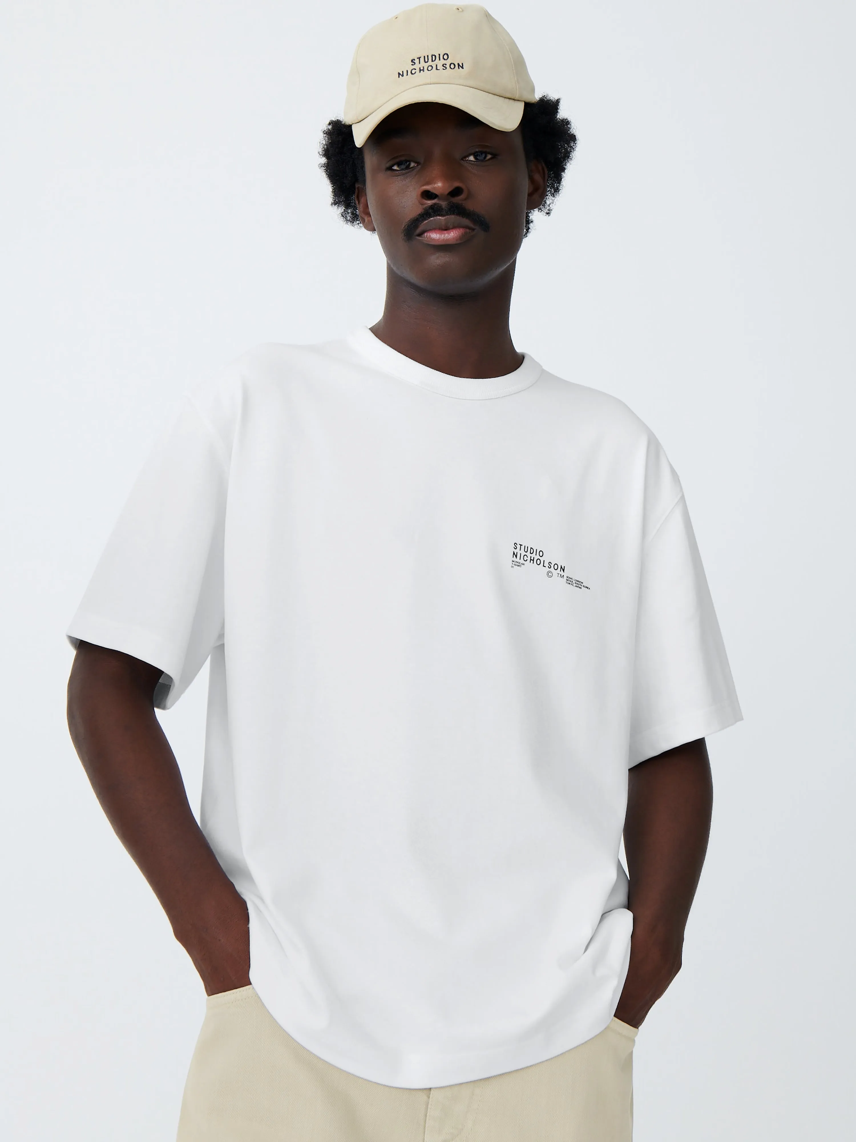 Module T-Shirt in White sold by Studio Nicholson