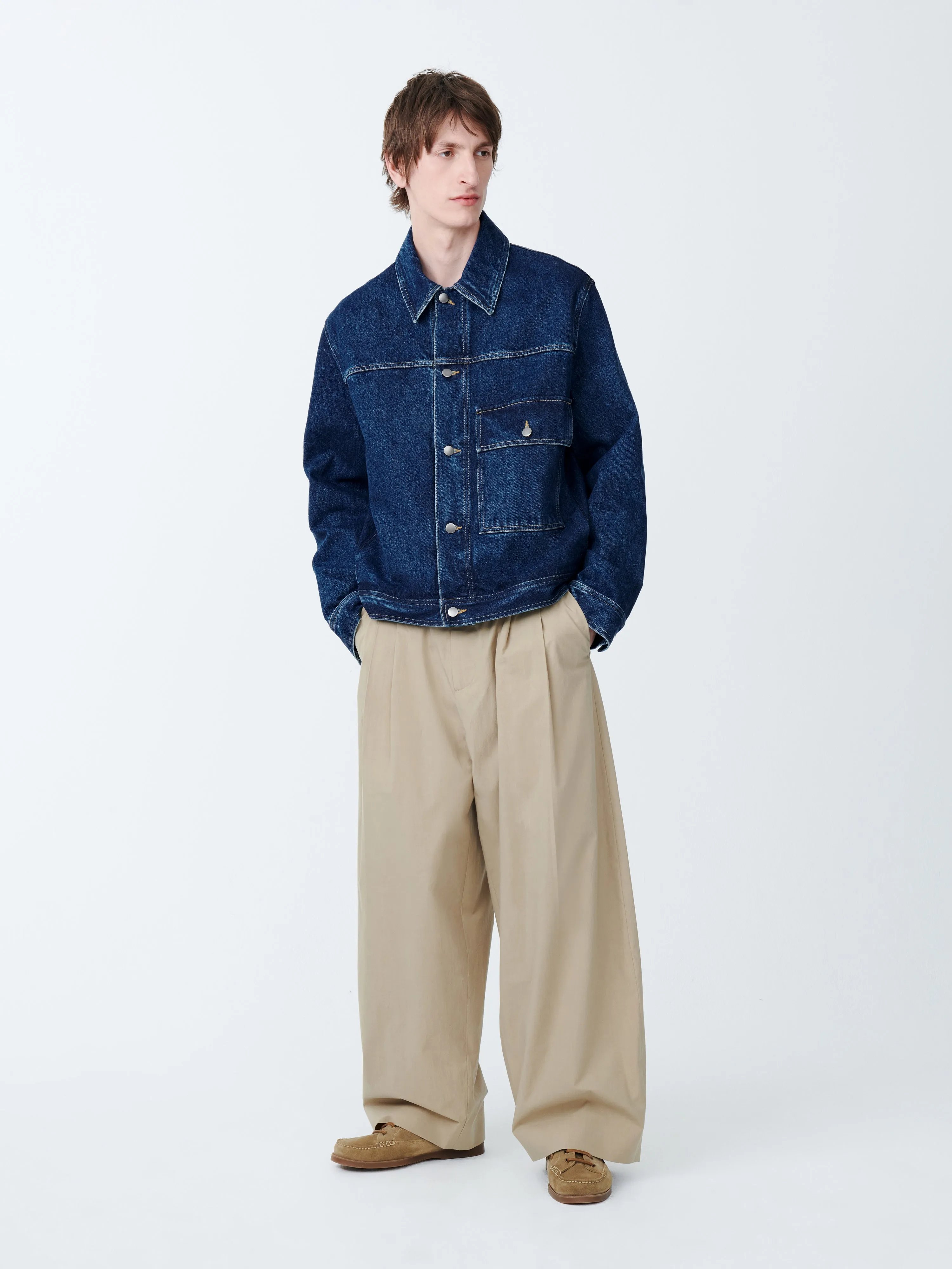 Line Pant in Dark Stone sold by Studio Nicholson product image thumbnail 2