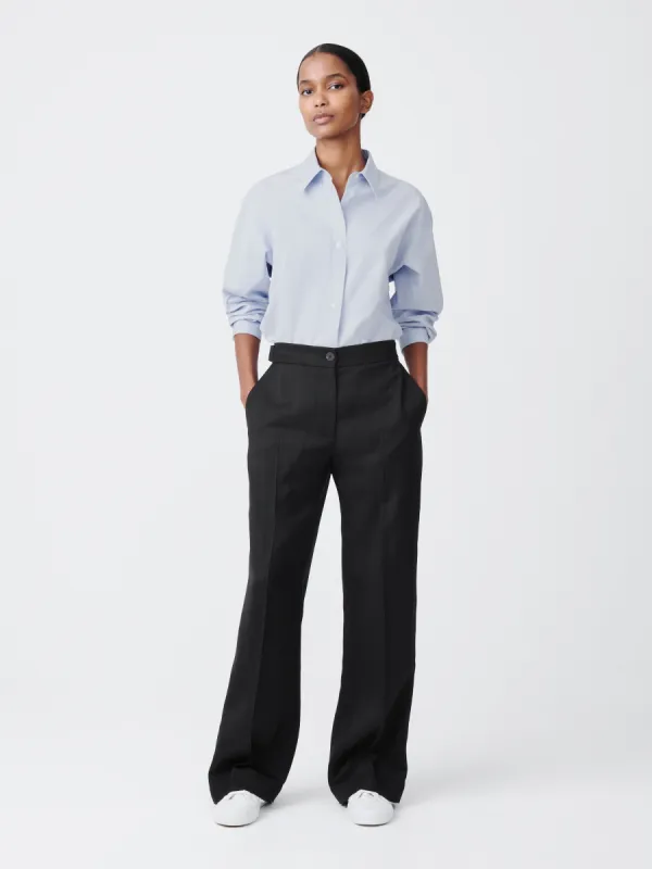 Reynosa Basket Weave Pant in Black sold by Studio Nicholson