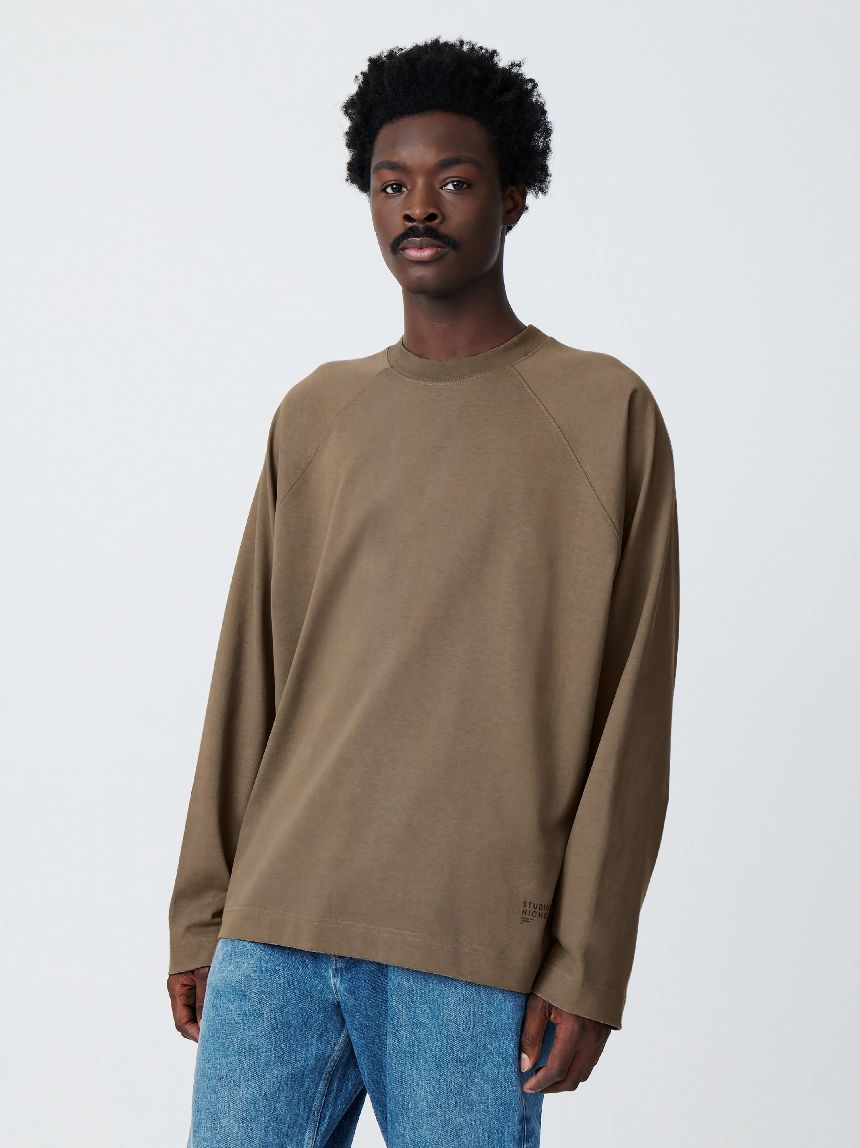 Platt T-Shirt in Rock sold by Studio Nicholson