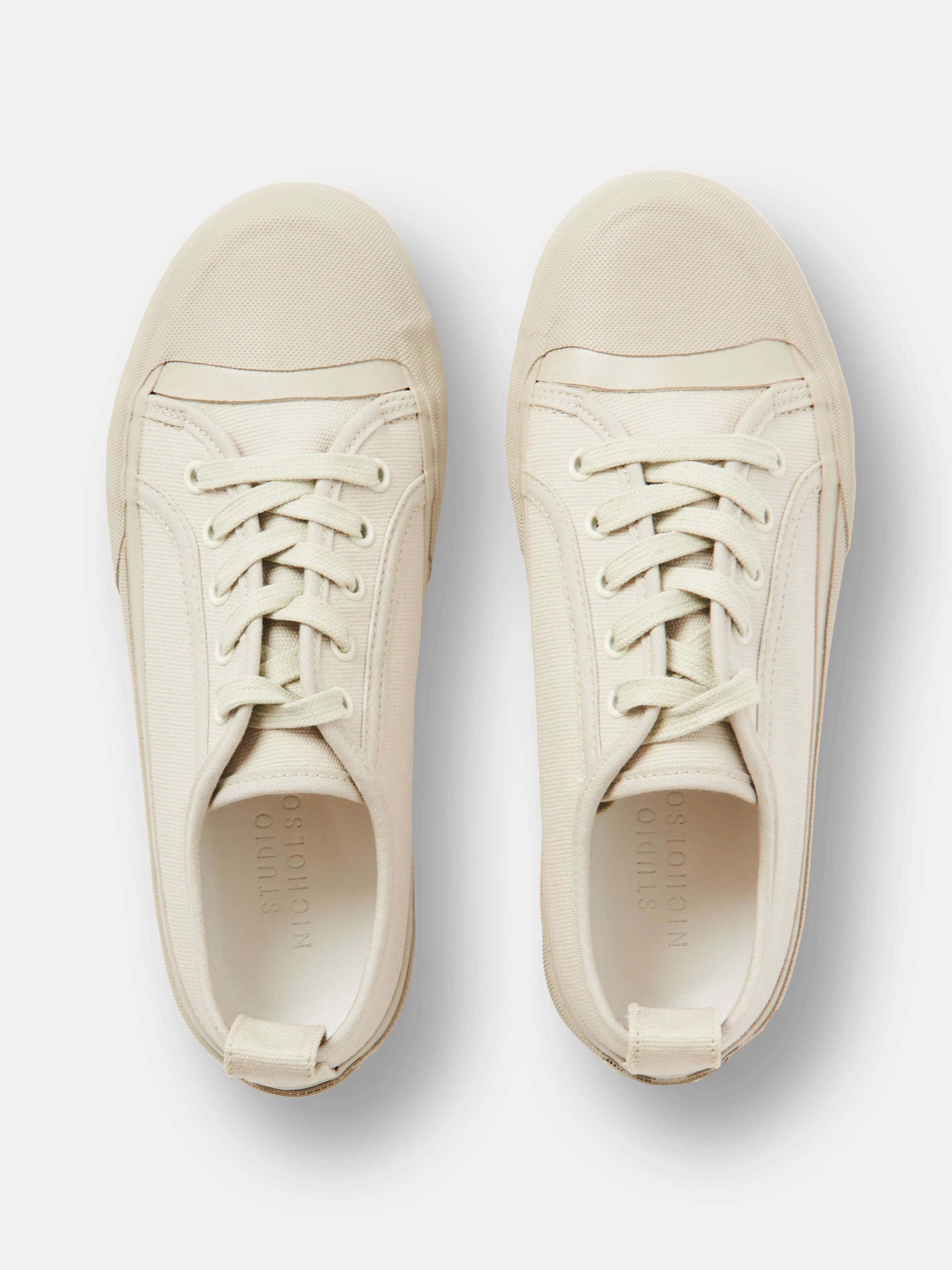 Byrd Canvas Shoe in Dove sold by Studio Nicholson product image thumbnail 5