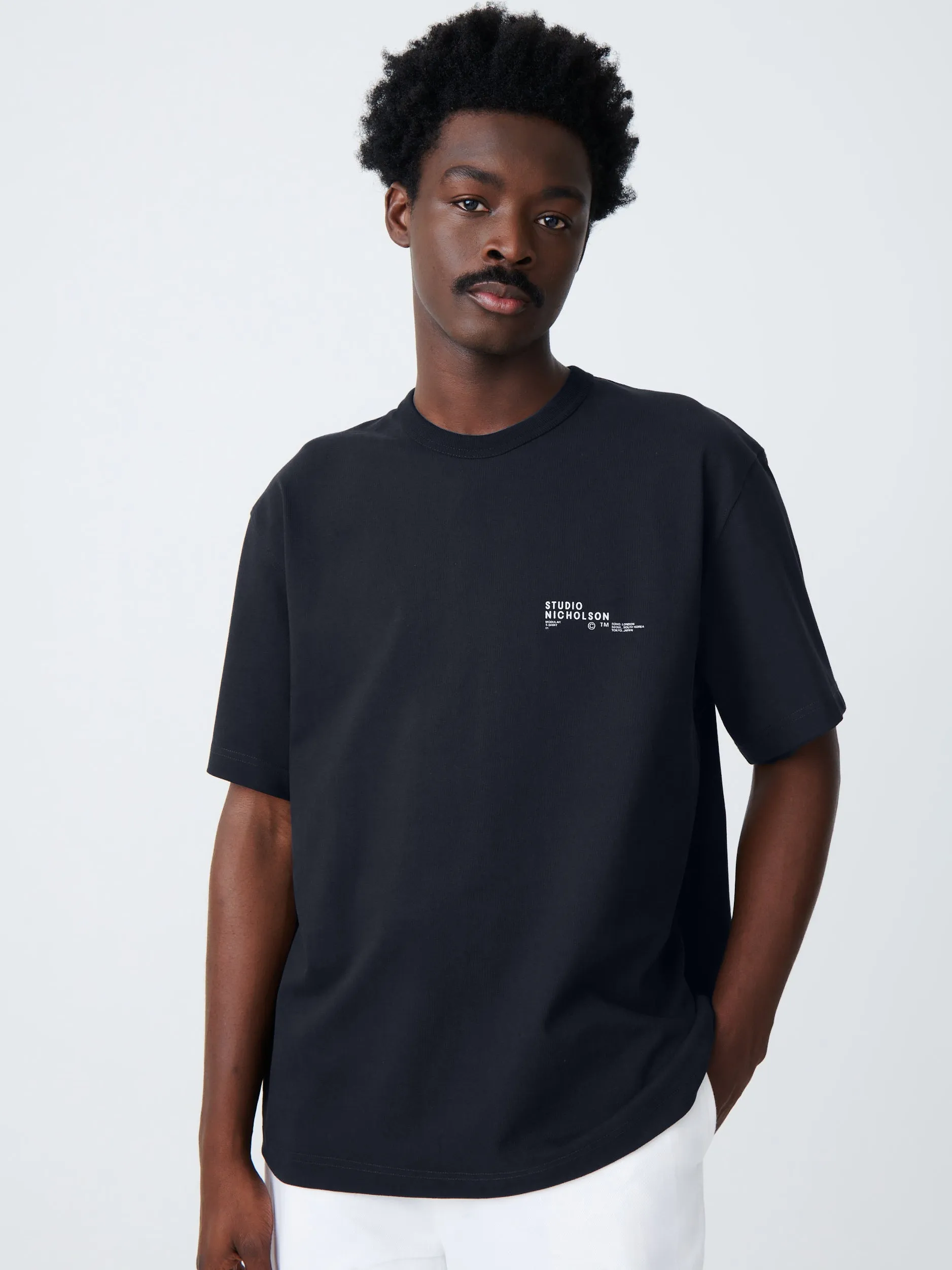 Module T-Shirt in Darkest Navy sold by Studio Nicholson