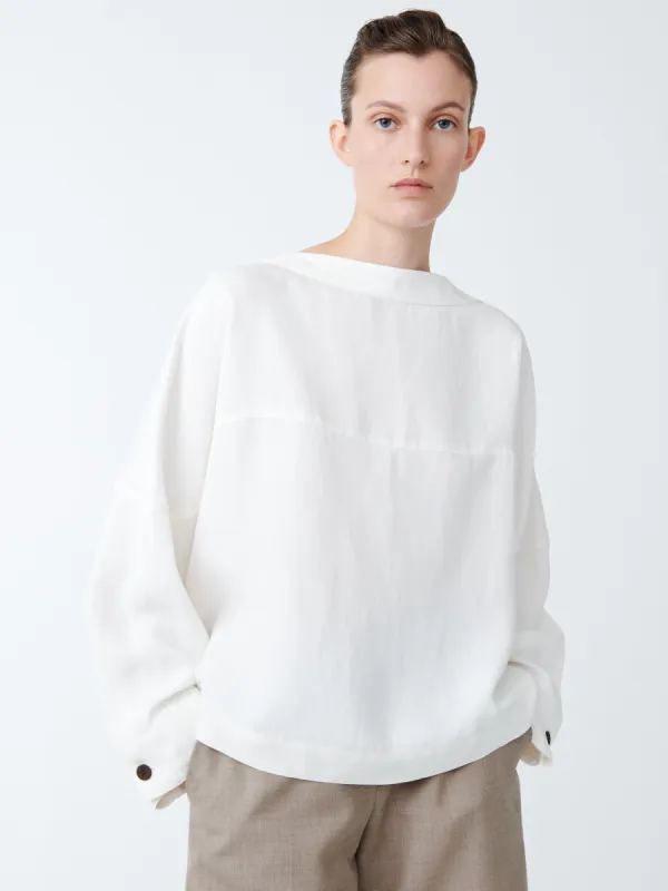 Sarr Top in Parchment sold by Studio Nicholson