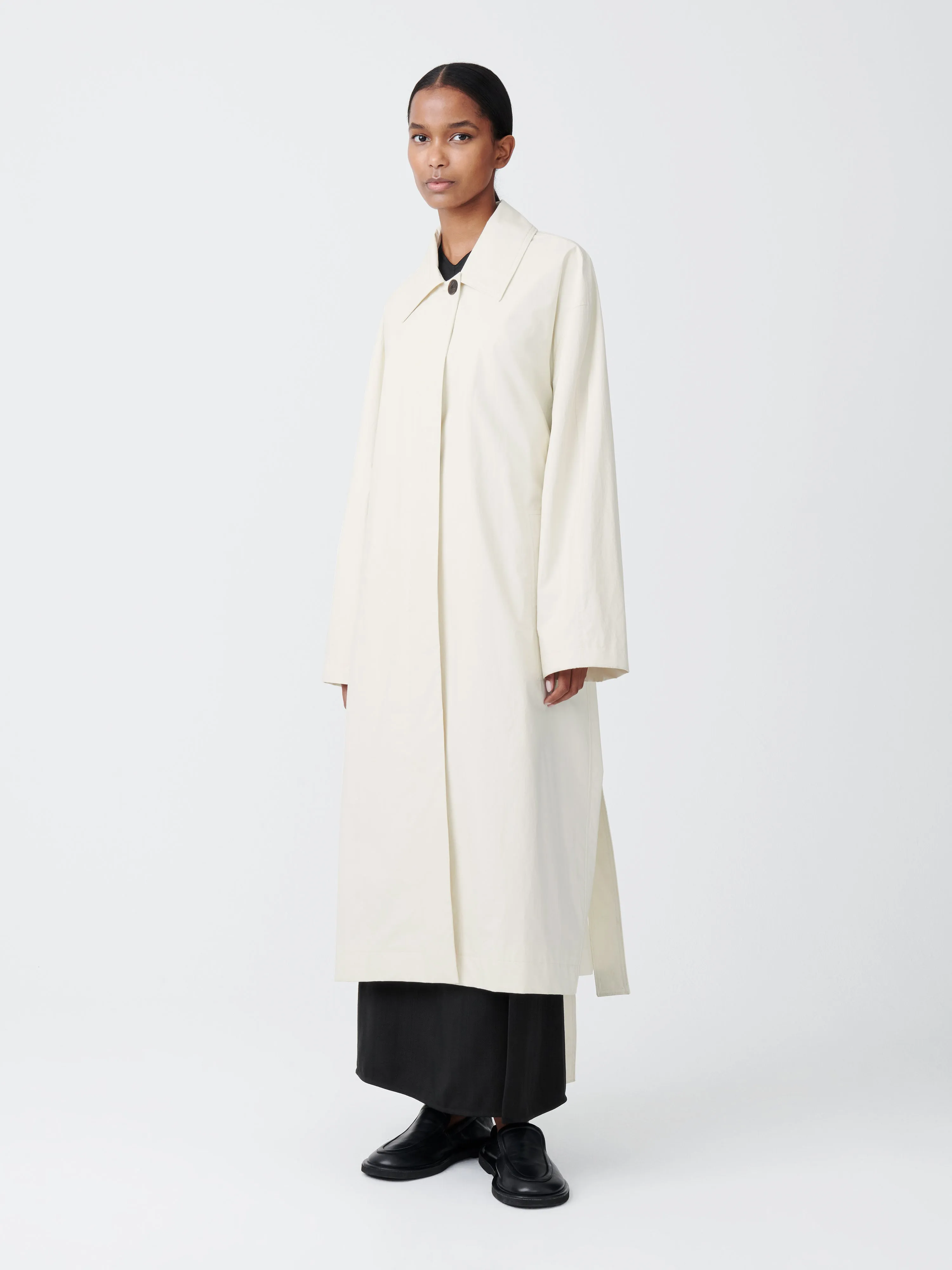 Tanning Coat in Parchment sold by Studio Nicholson