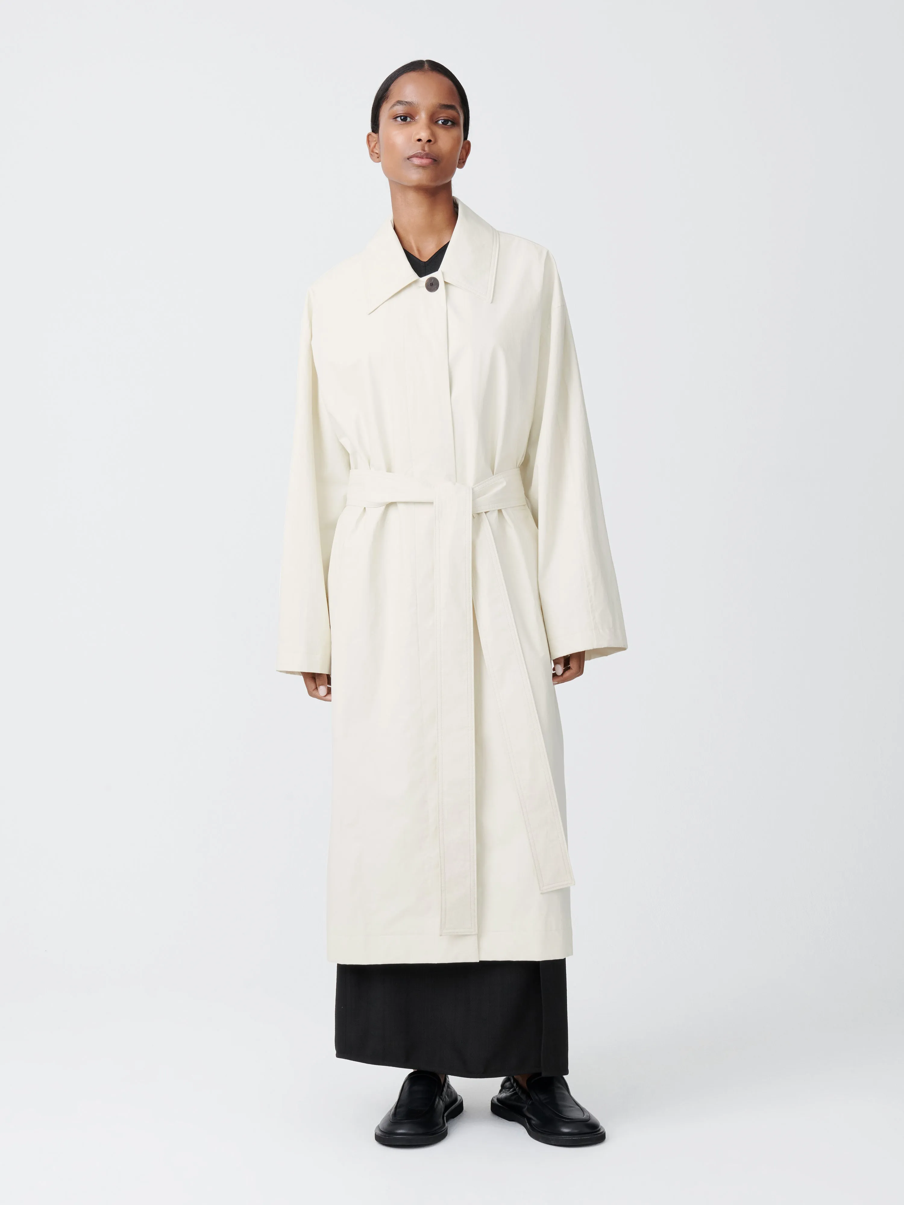 Tanning Coat in Parchment sold by Studio Nicholson product image thumbnail 2