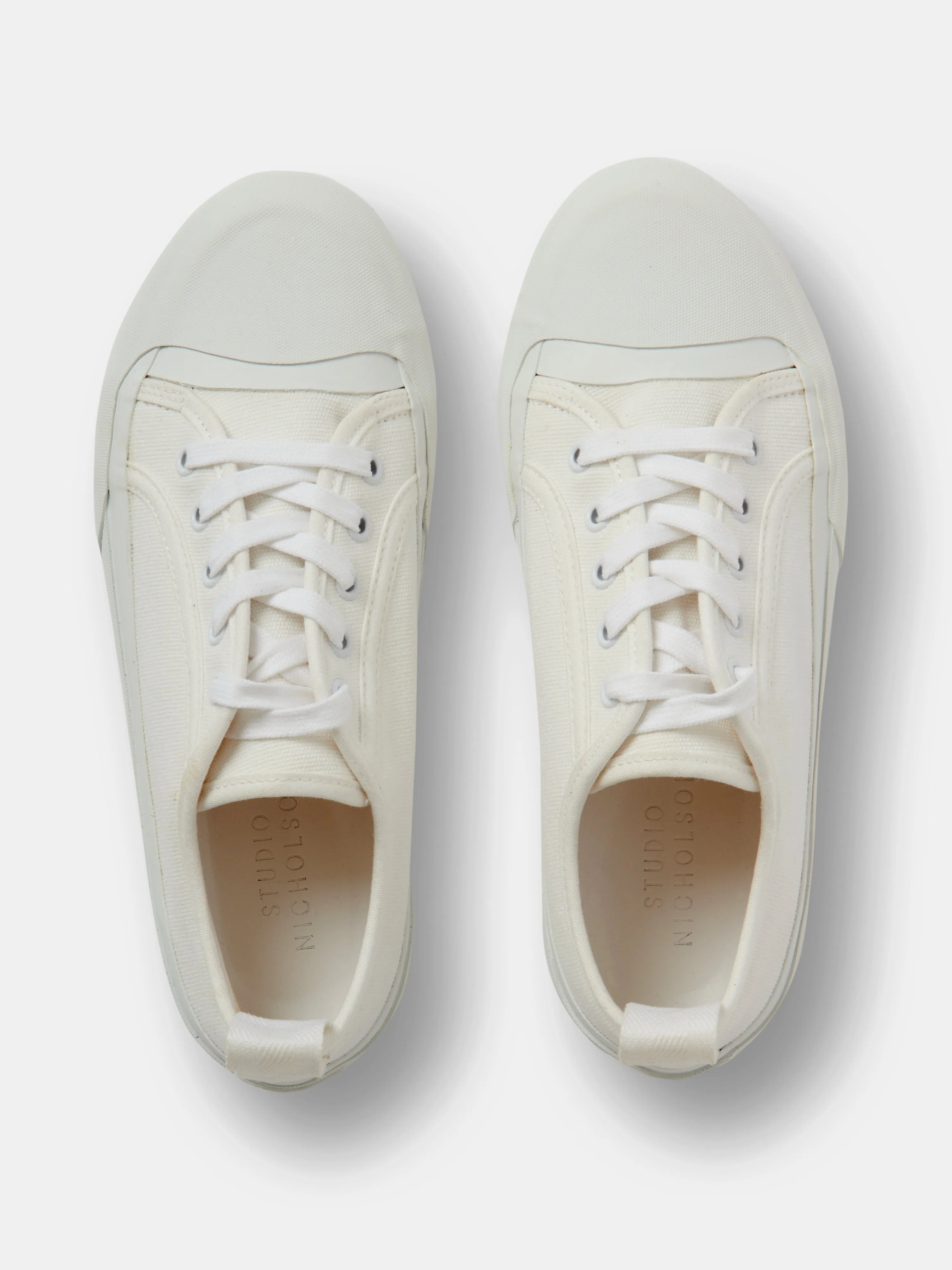 Byrd Canvas Shoe in Cream sold by Studio Nicholson product image thumbnail 5
