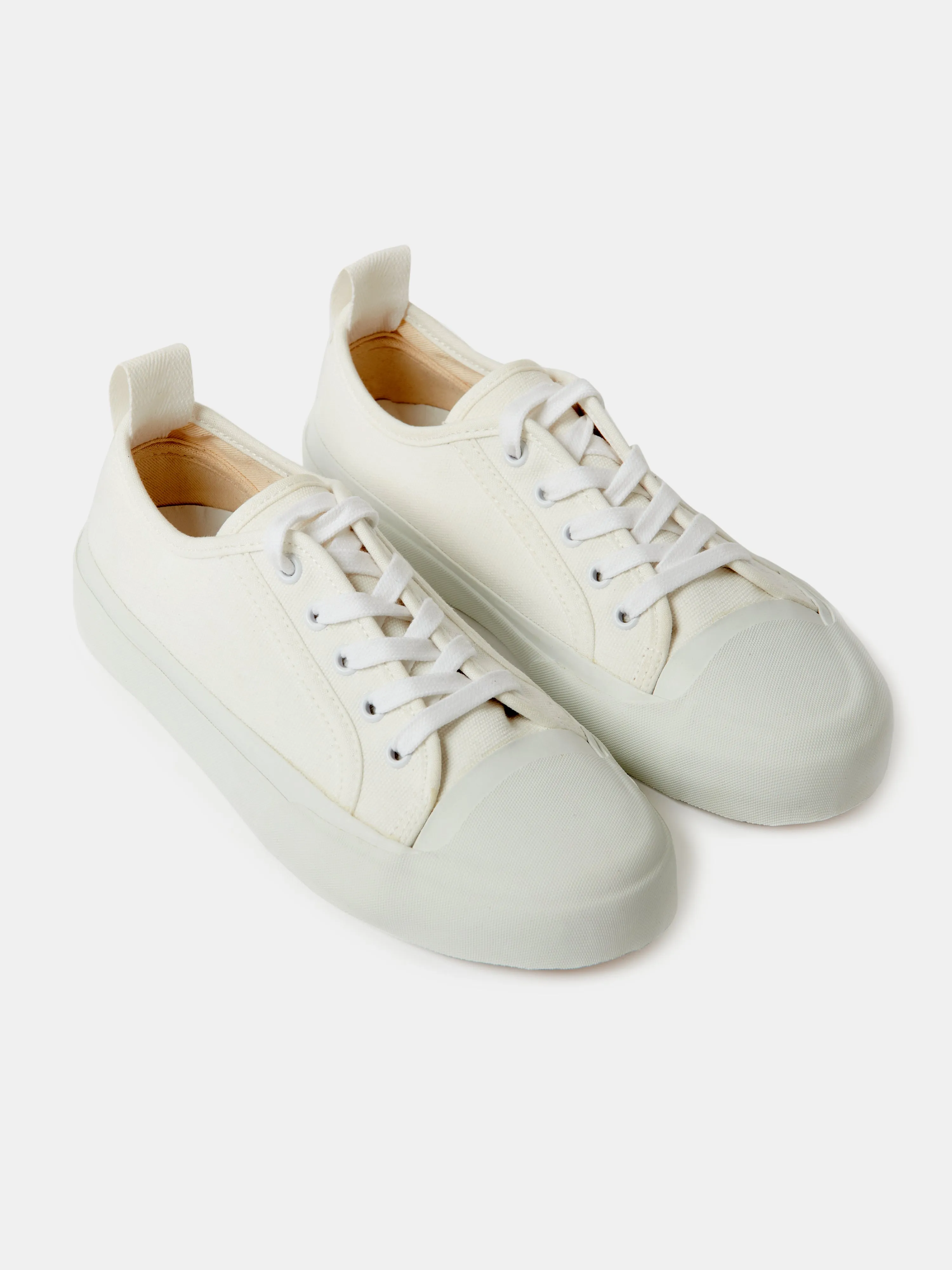 Byrd Canvas Shoe in Cream sold by Studio Nicholson product image thumbnail 4