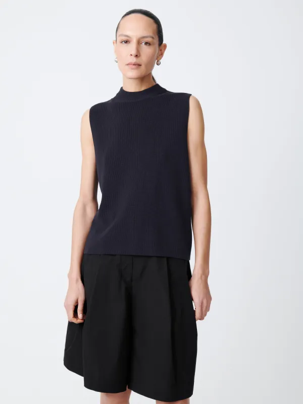 Sumire Top in Darkest Navy made by Studio Nicholson
