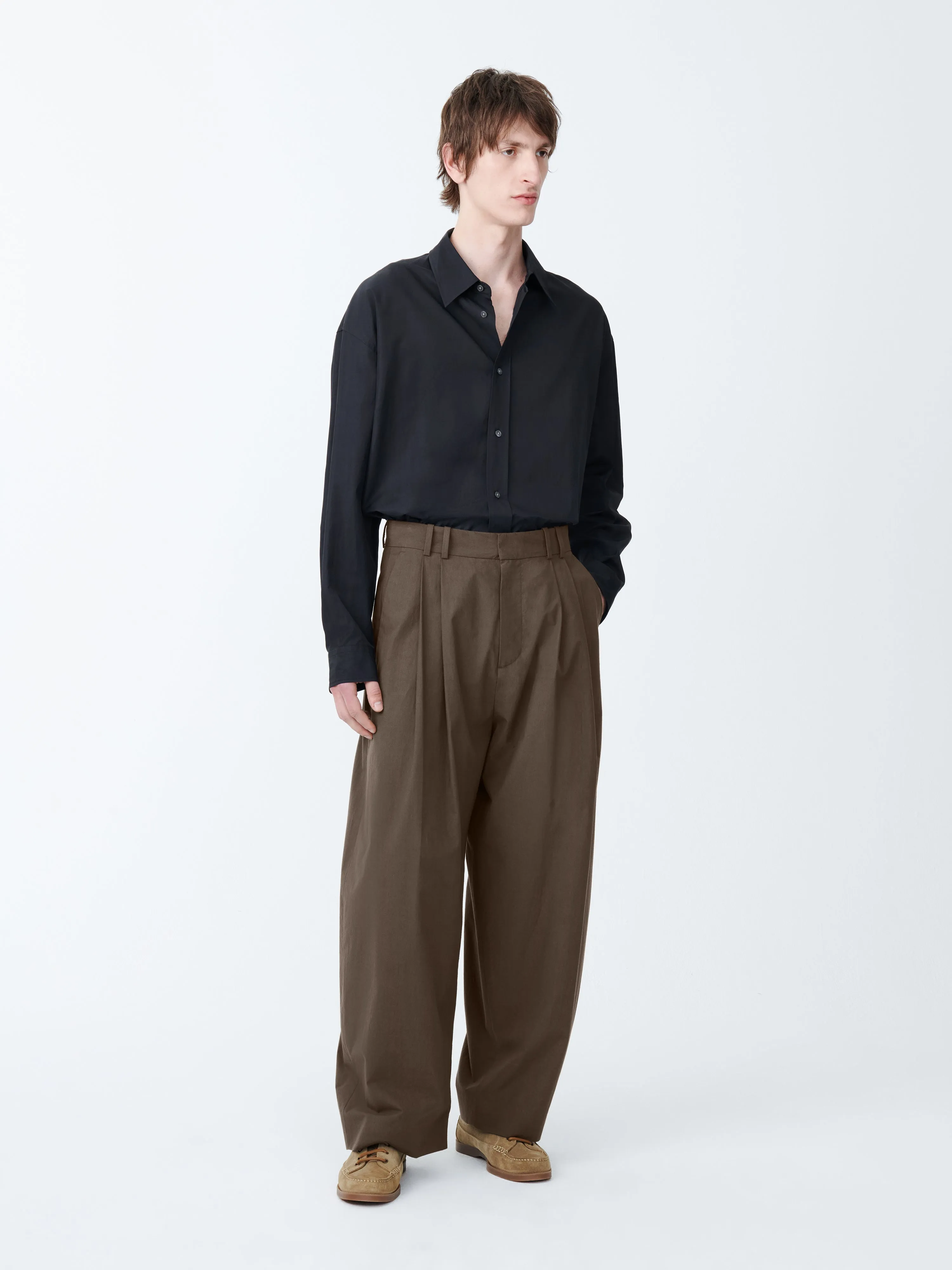 Line Pant in Bark sold by Studio Nicholson product image thumbnail 4