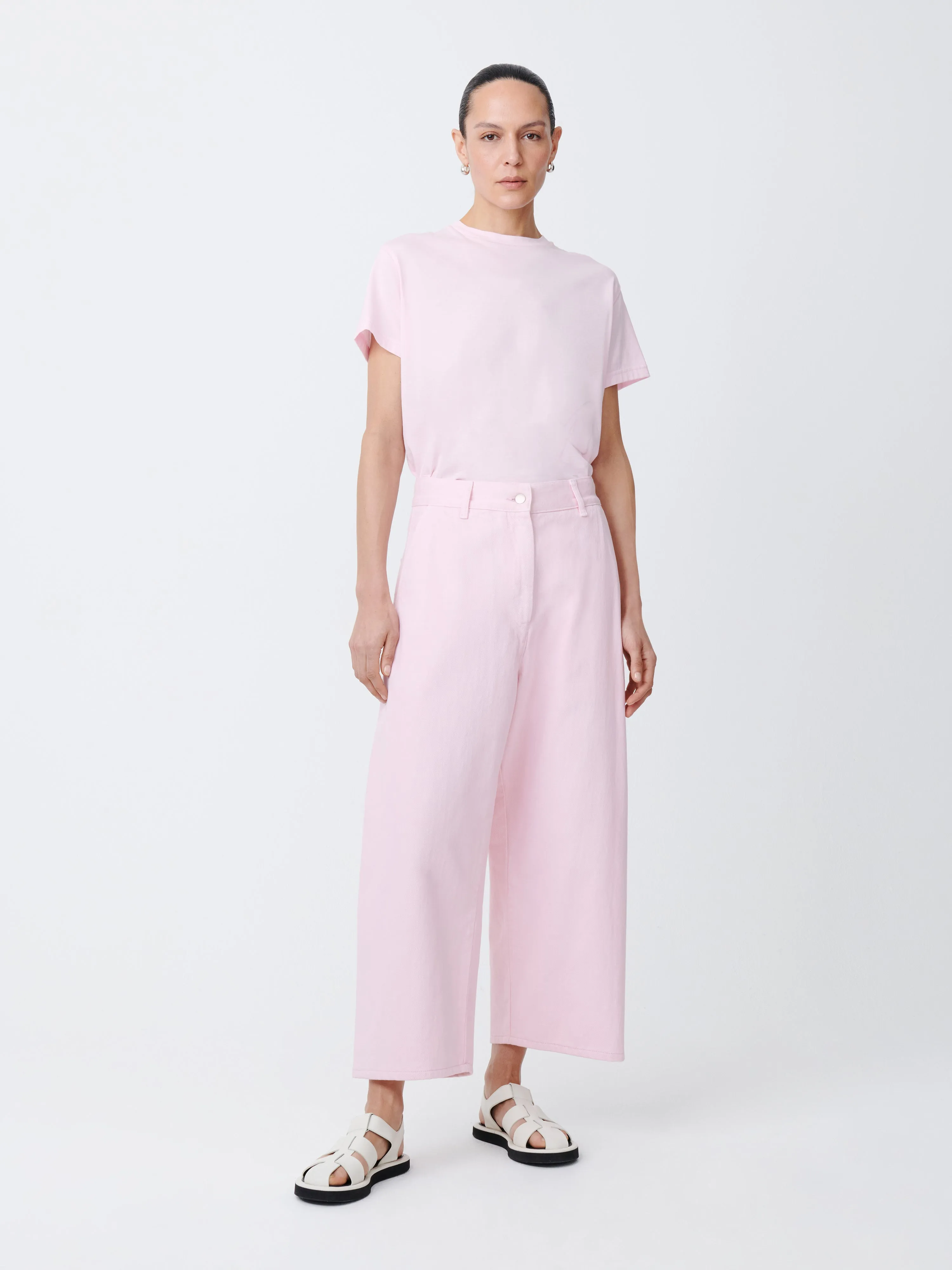 Chalco Denim Pant in Miami Pink sold by Studio Nicholson