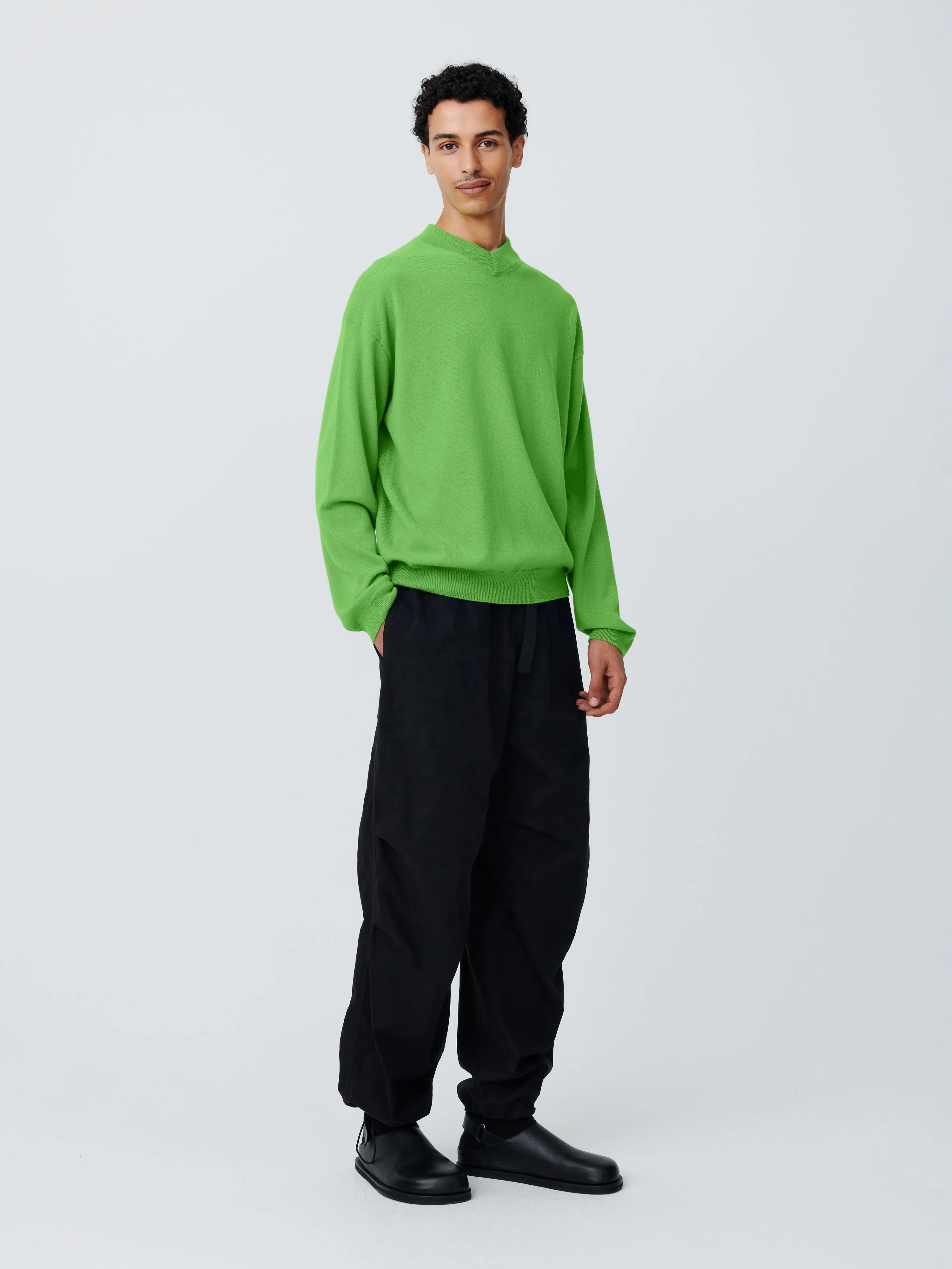 Roth Knit in Tennis Green sold by Studio Nicholson product image thumbnail 3