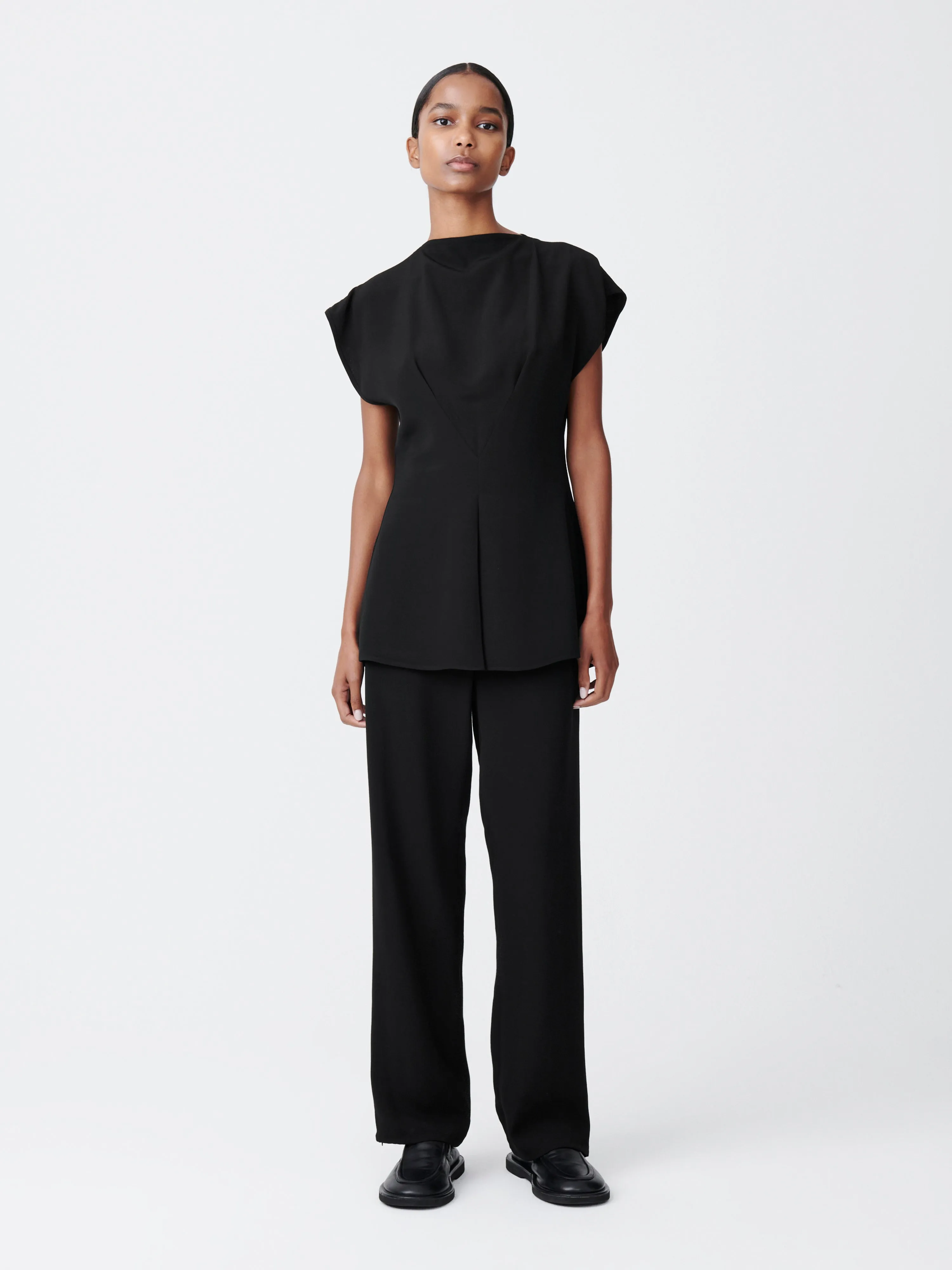 Damer Top in Black sold by Studio Nicholson product image thumbnail 3