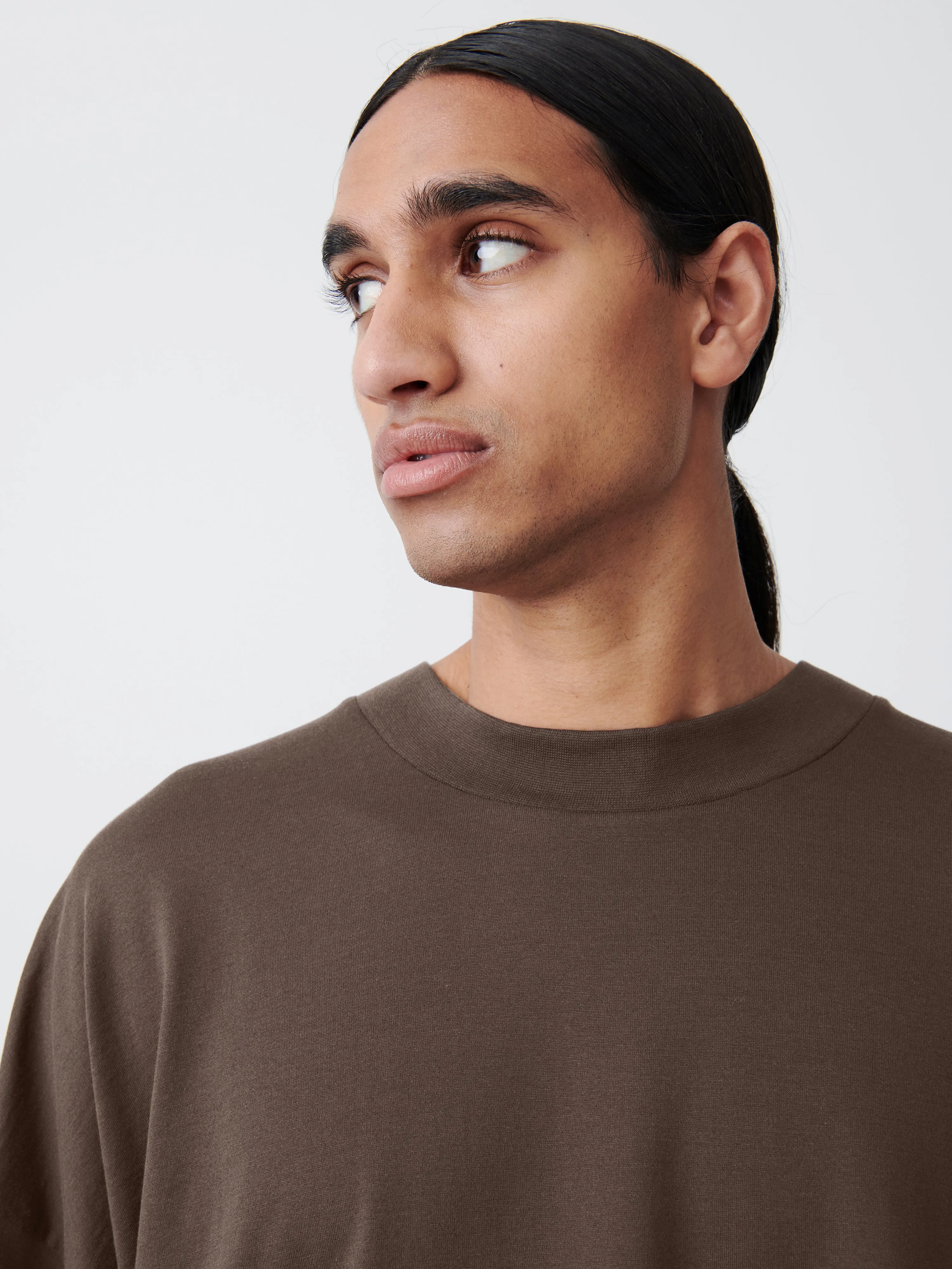 Piu T-Shirt in Carob sold by Studio Nicholson product image thumbnail 3