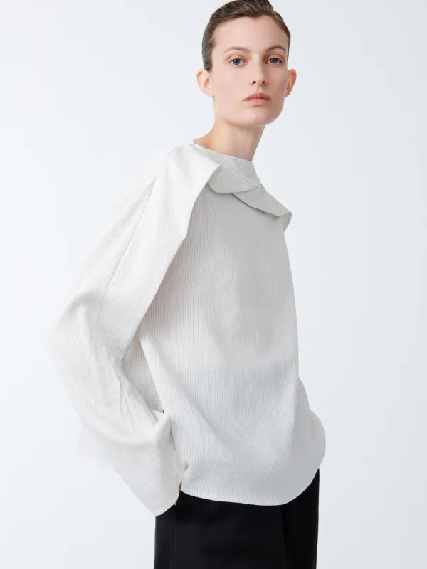 Emmet Top in Black / White Stripe sold by Studio Nicholson