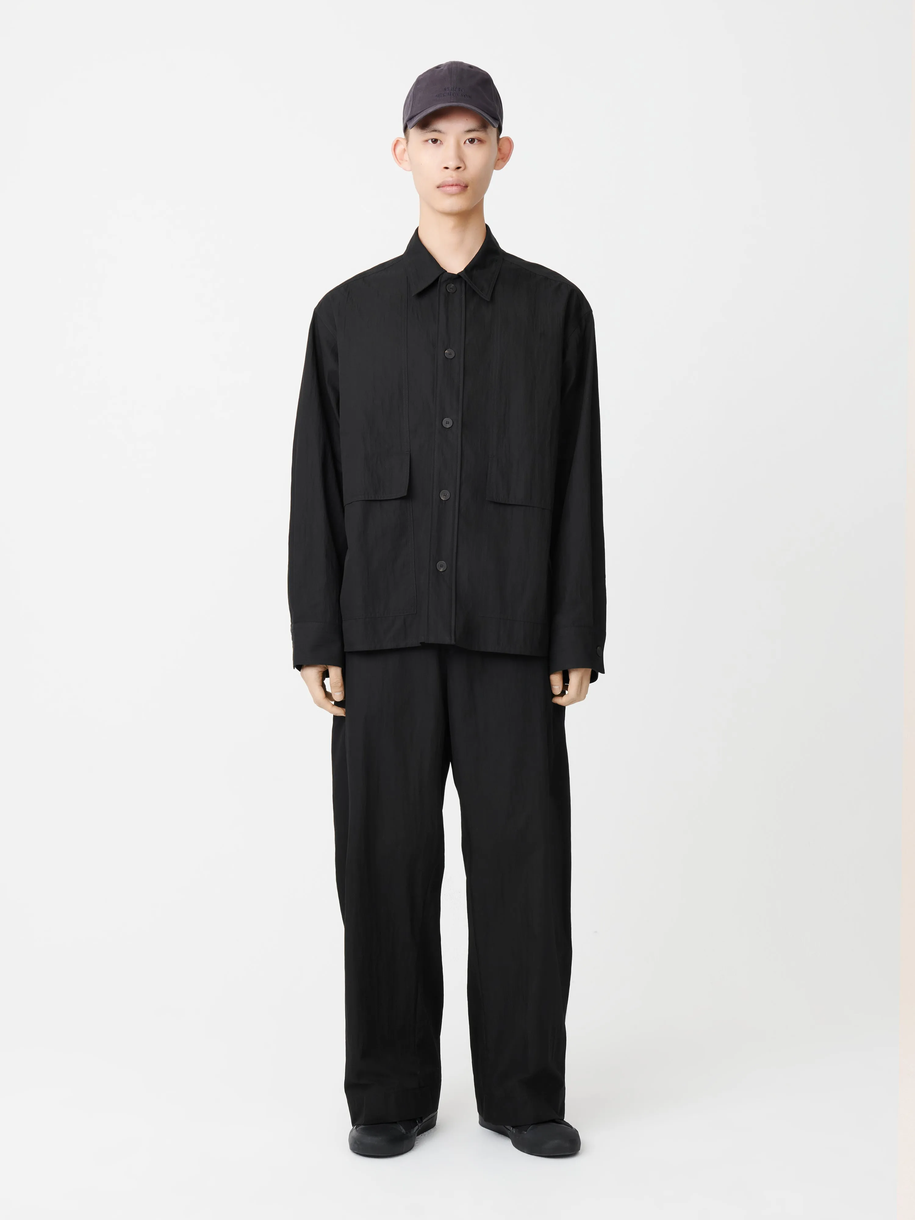 Spirit Shirt in Black sold by Studio Nicholson