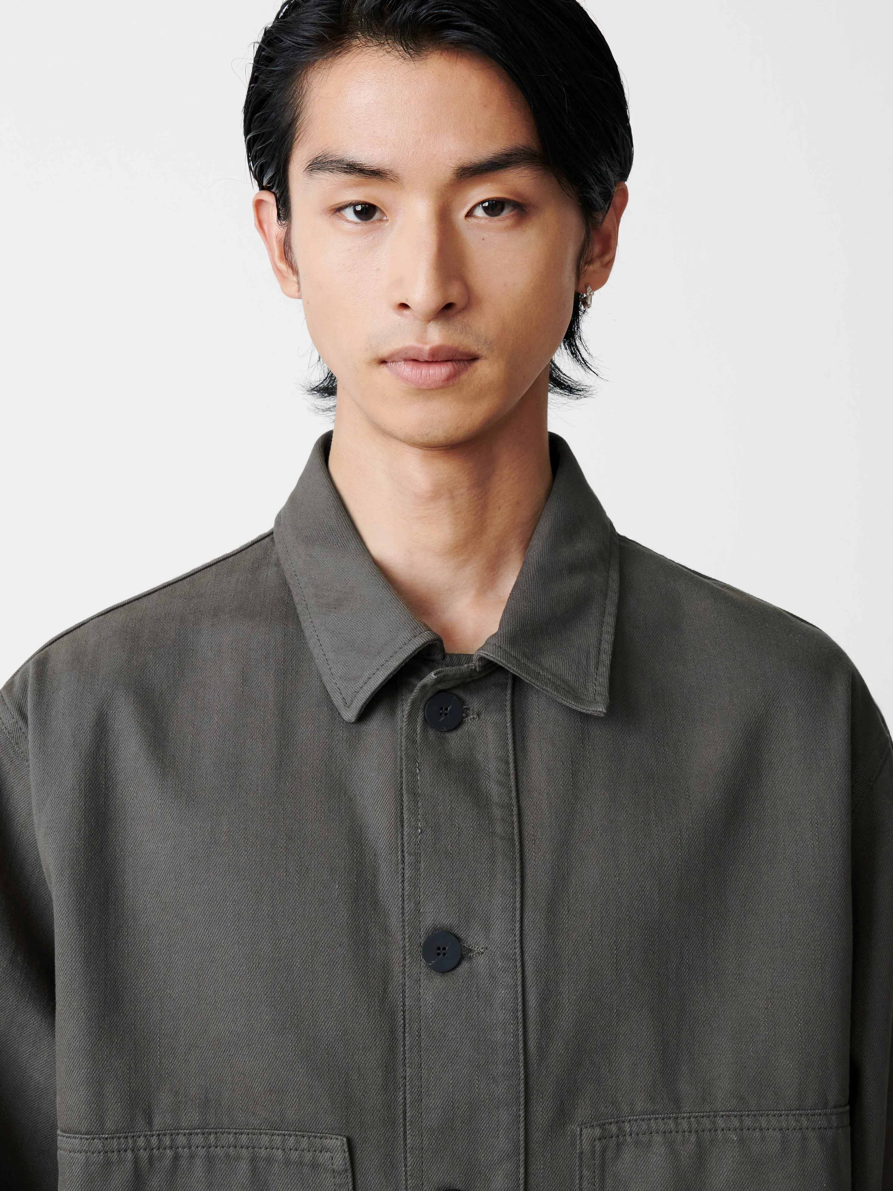 Graph Jacket in Tarmac Grey sold by Studio Nicholson product image thumbnail 4