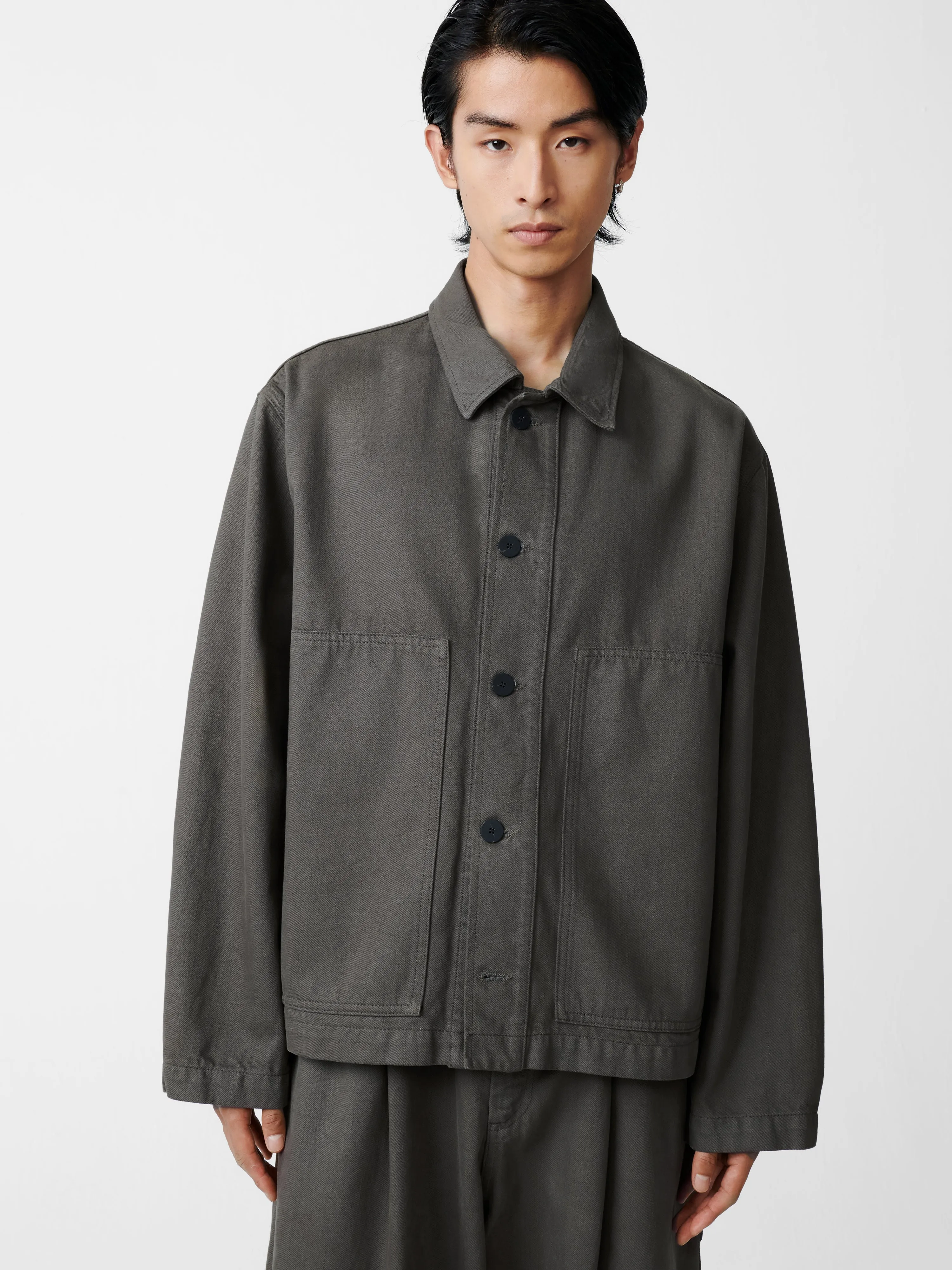 Graph Jacket in Tarmac Grey sold by Studio Nicholson product image thumbnail 5