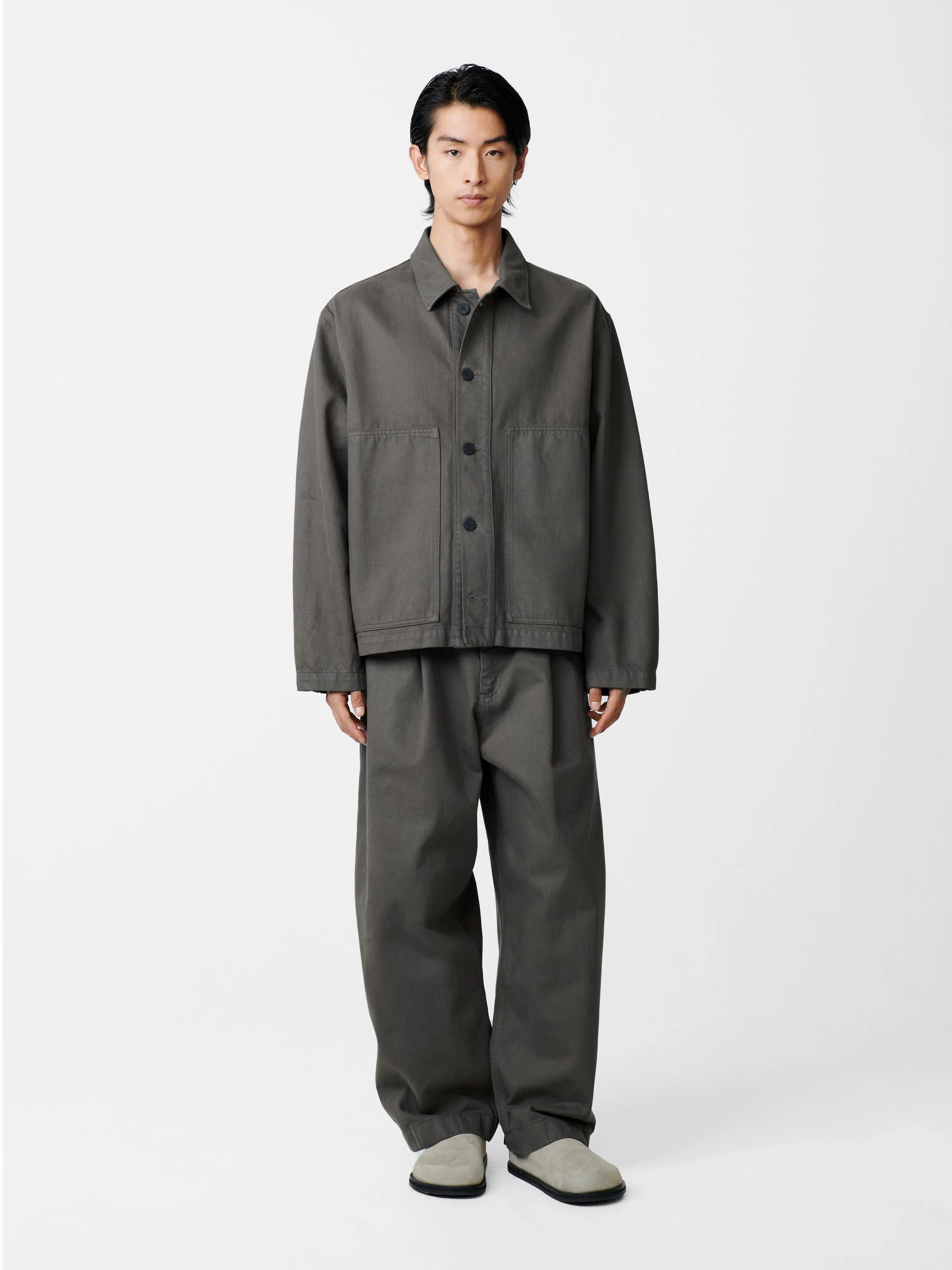 Graph Jacket in Tarmac Grey sold by Studio Nicholson