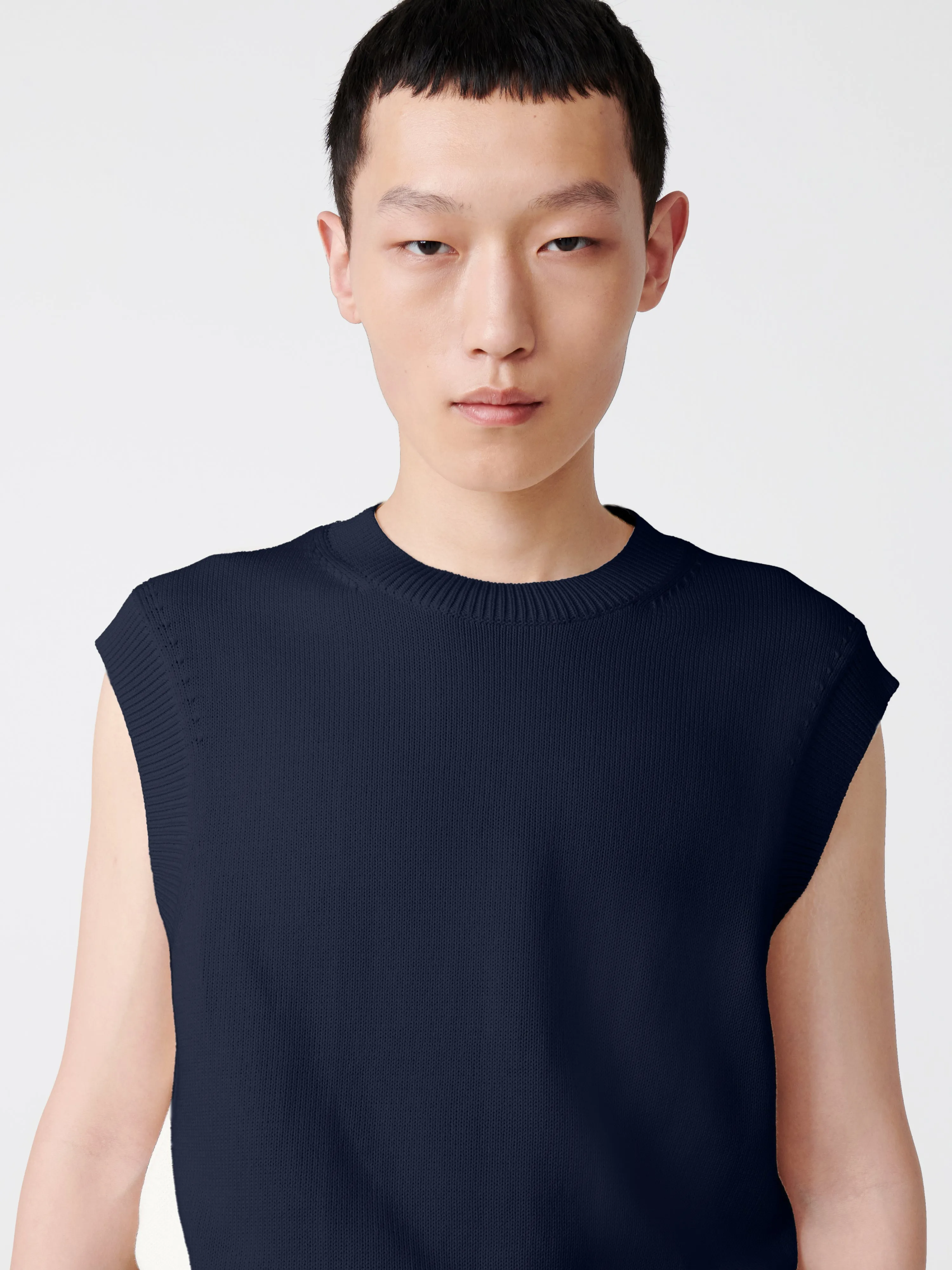 Hashi Knit in Darkest Navy sold by Studio Nicholson product image thumbnail 5