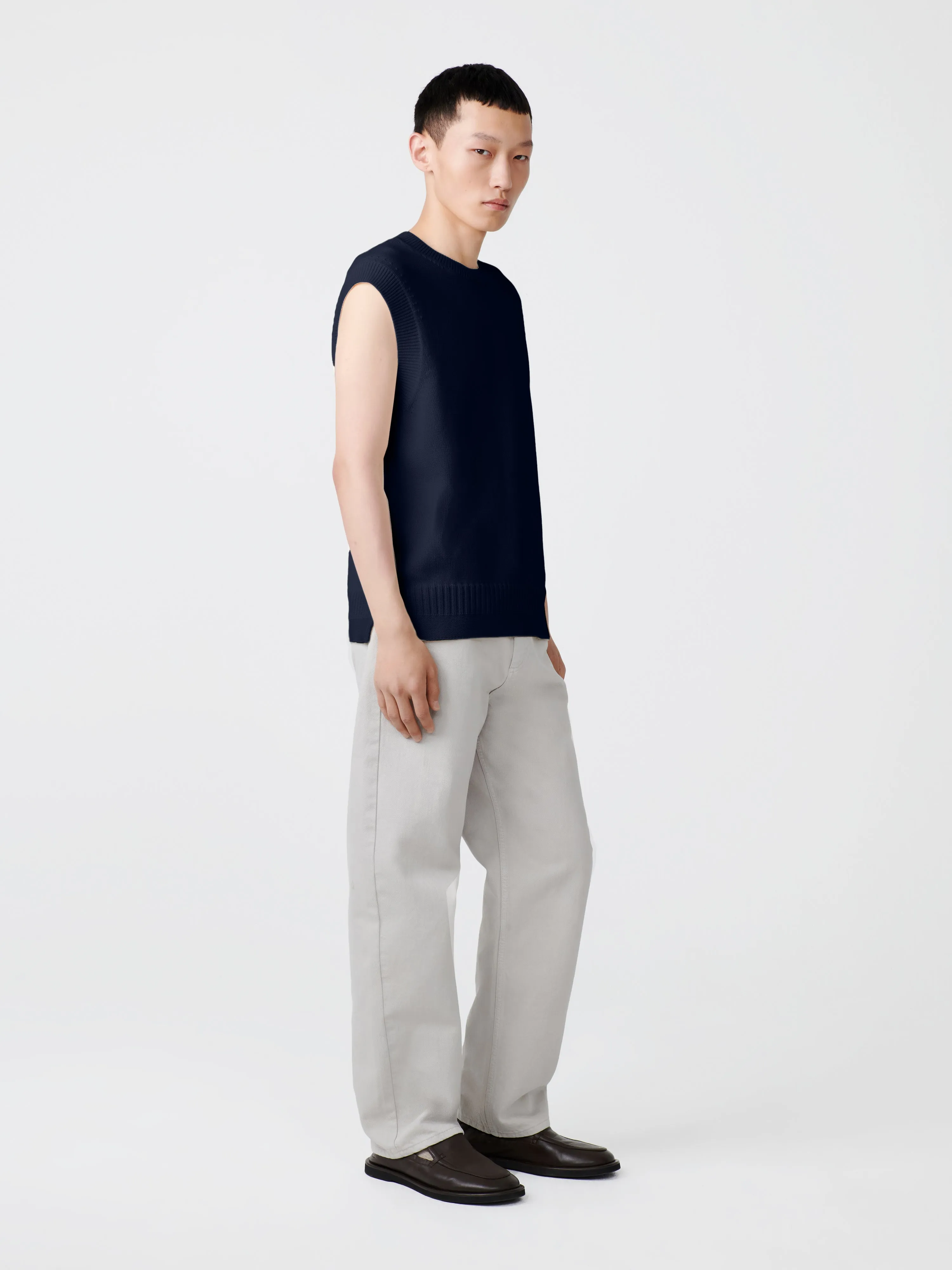 Hashi Knit in Darkest Navy sold by Studio Nicholson product image thumbnail 3