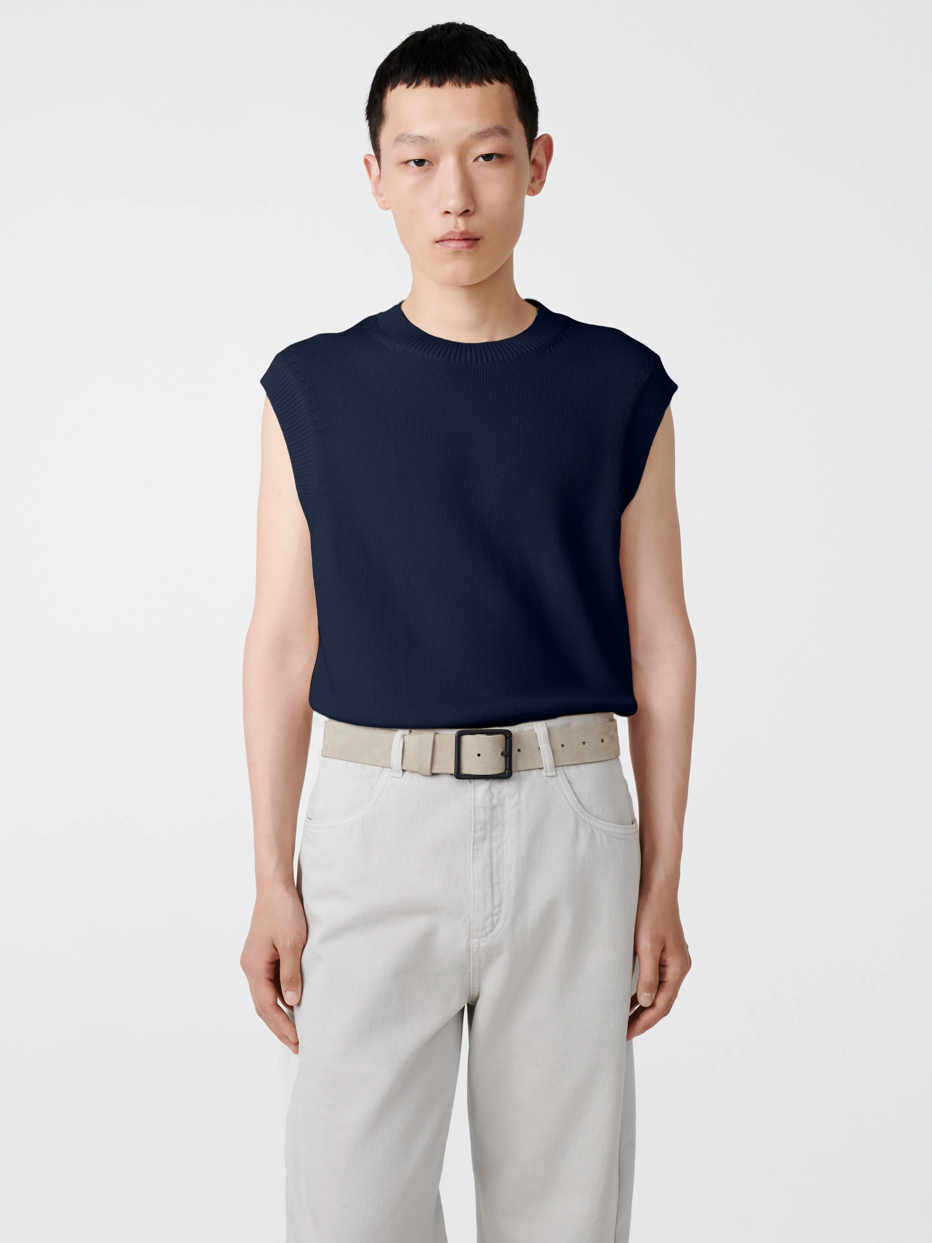 Hashi Knit in Darkest Navy sold by Studio Nicholson product image thumbnail 2