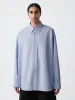 Ruskin Shirt in Powder Blue sold by Studio Nicholson