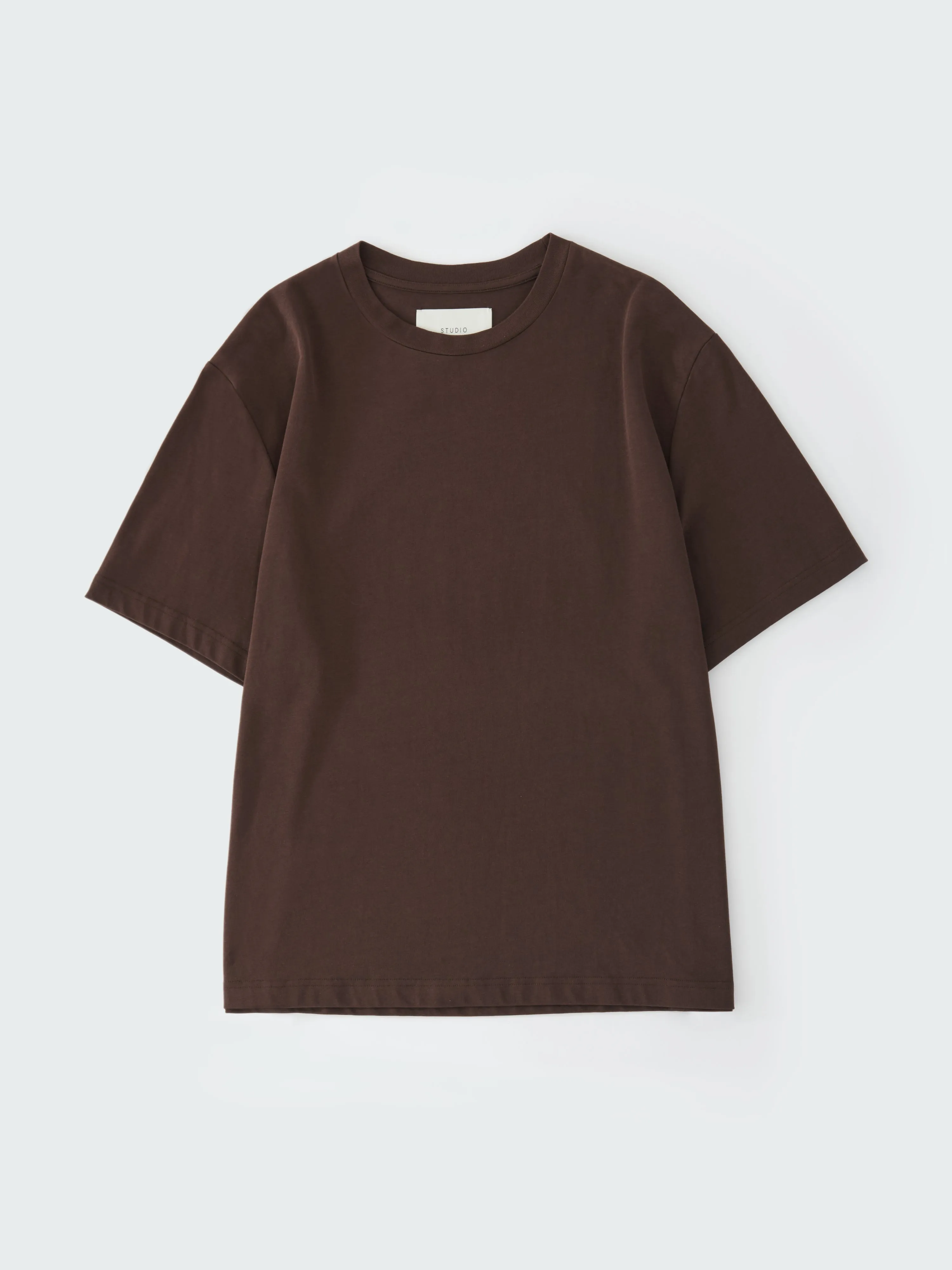 Lay T-Shirt in Chocolate sold by Studio Nicholson product image thumbnail 4