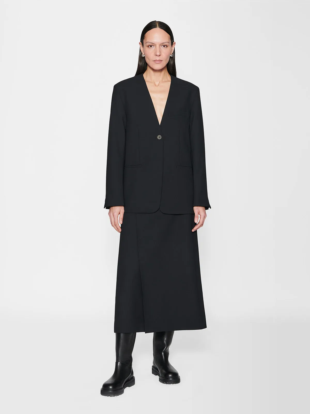 Joyce Jacket in Black sold by Studio Nicholson