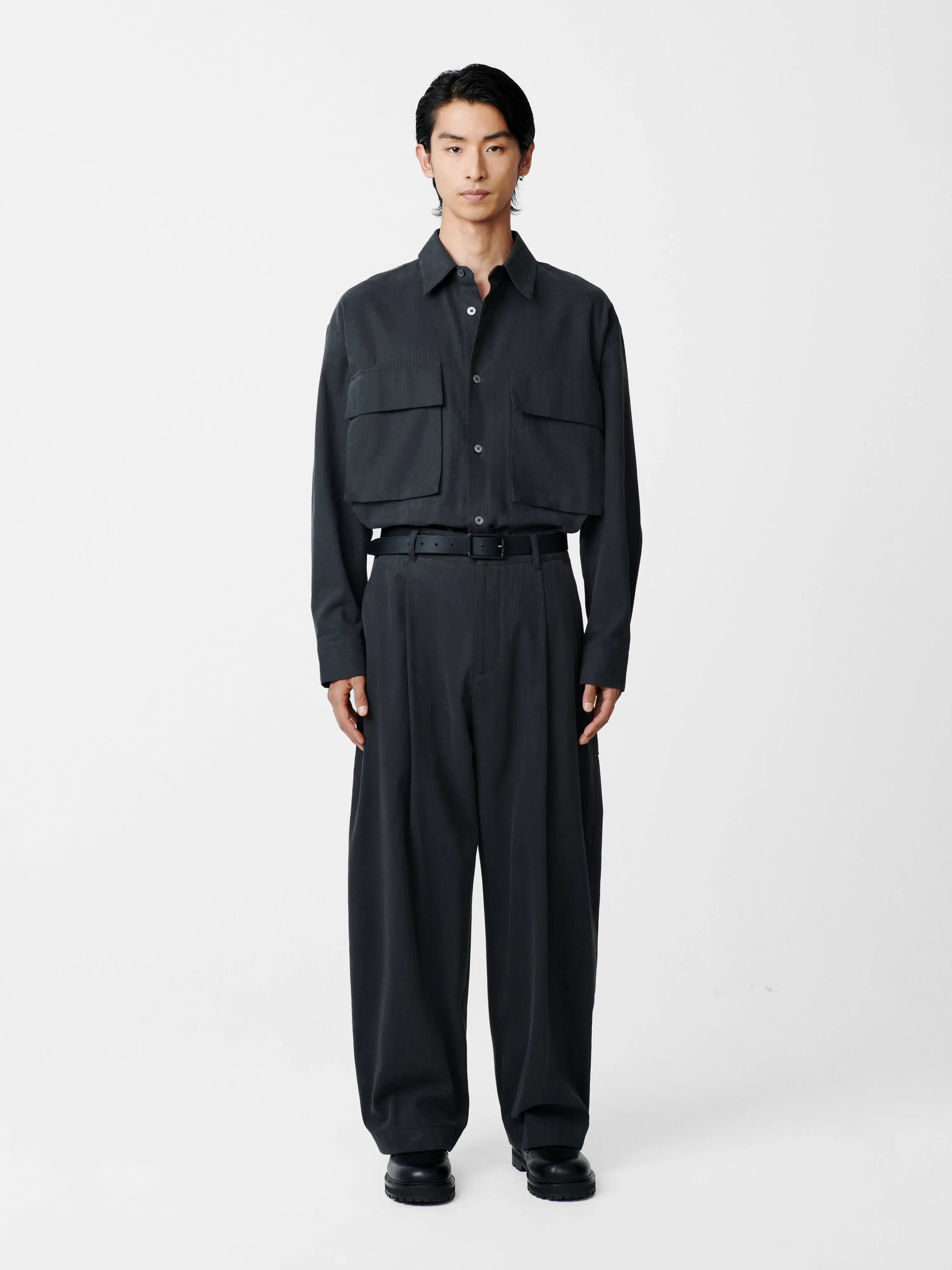 Pat Shirt in Dark Fir sold by Studio Nicholson product image thumbnail 2